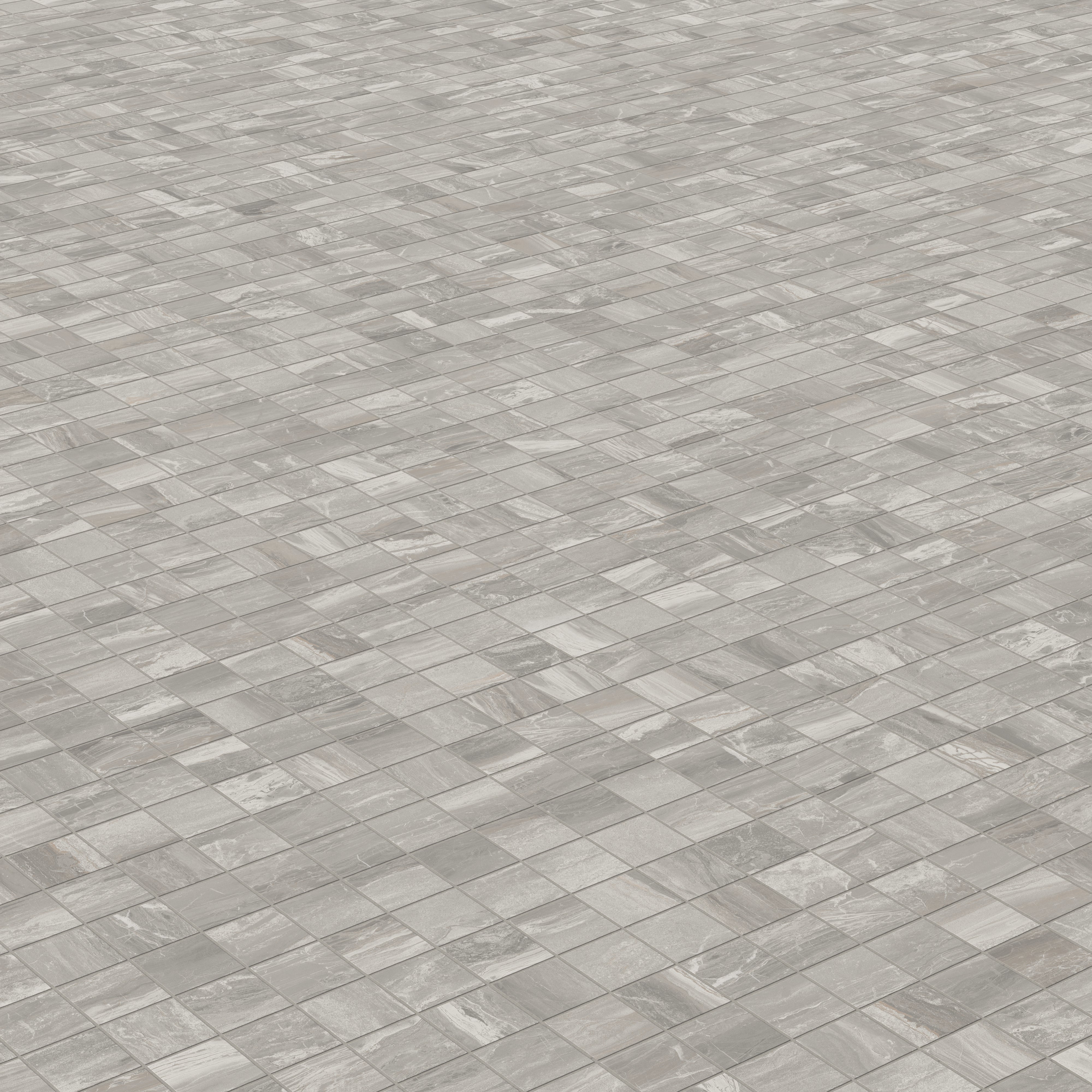 Harley 2x2 Matte Porcelain Mosaic Tile in Taupe