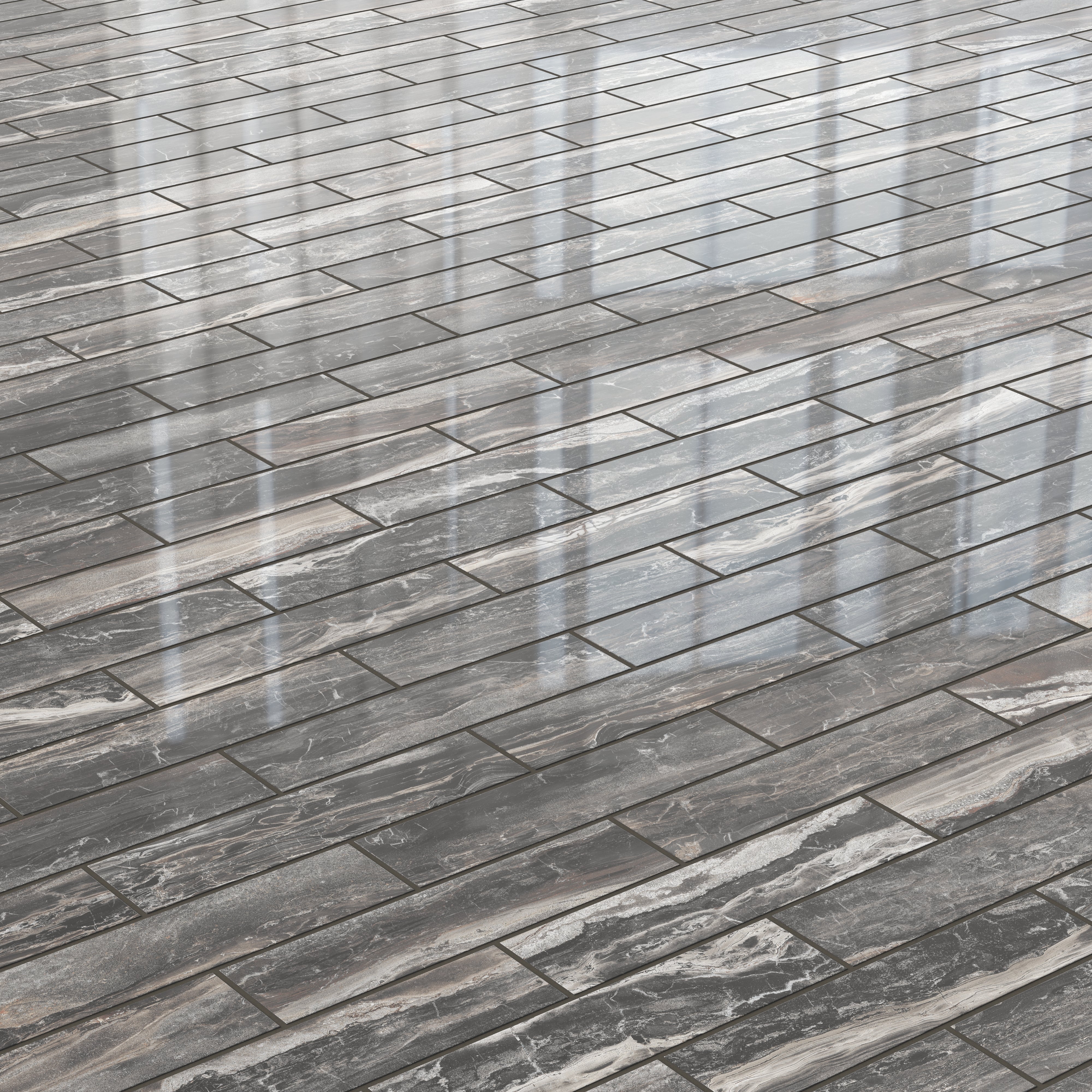 Harley 3x12 Polished Porcelain Tile in Graphite