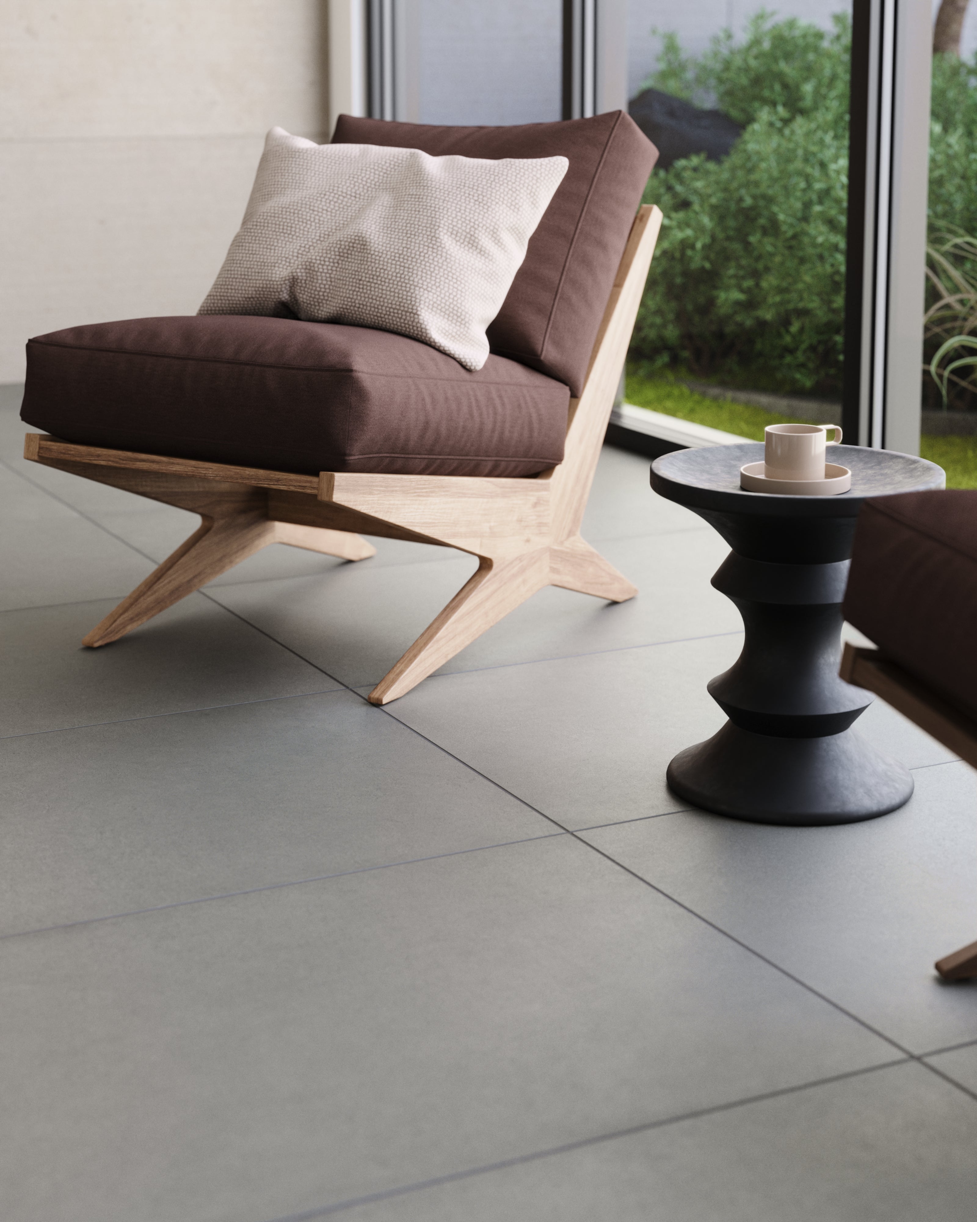 Palmer 24x48 Matte Porcelain Tile in Grey