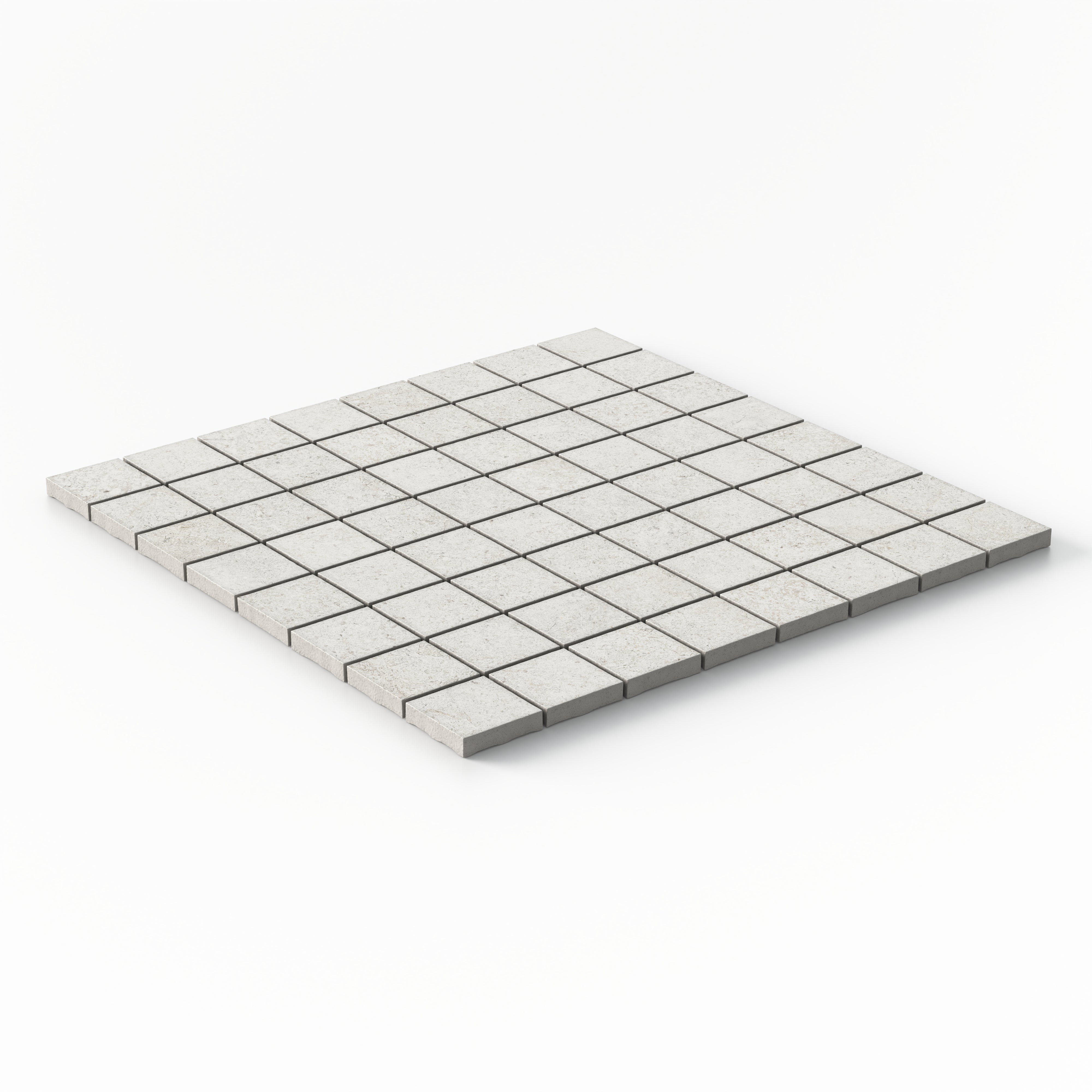 Adeline 1.5x1.5 Matte Porcelain Mosaic Tile in Sand