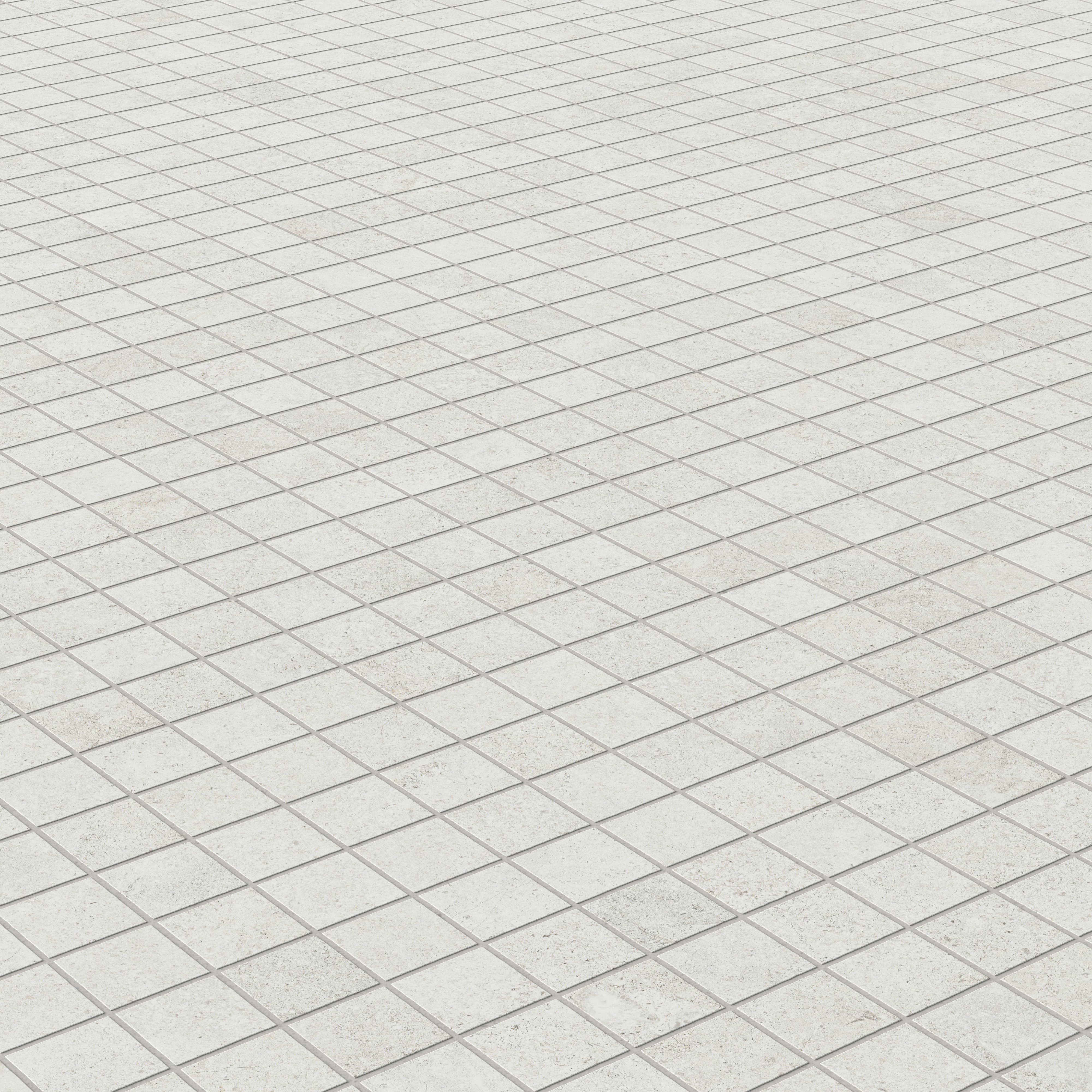 Adeline 1.5x1.5 Matte Porcelain Mosaic Tile in Sand