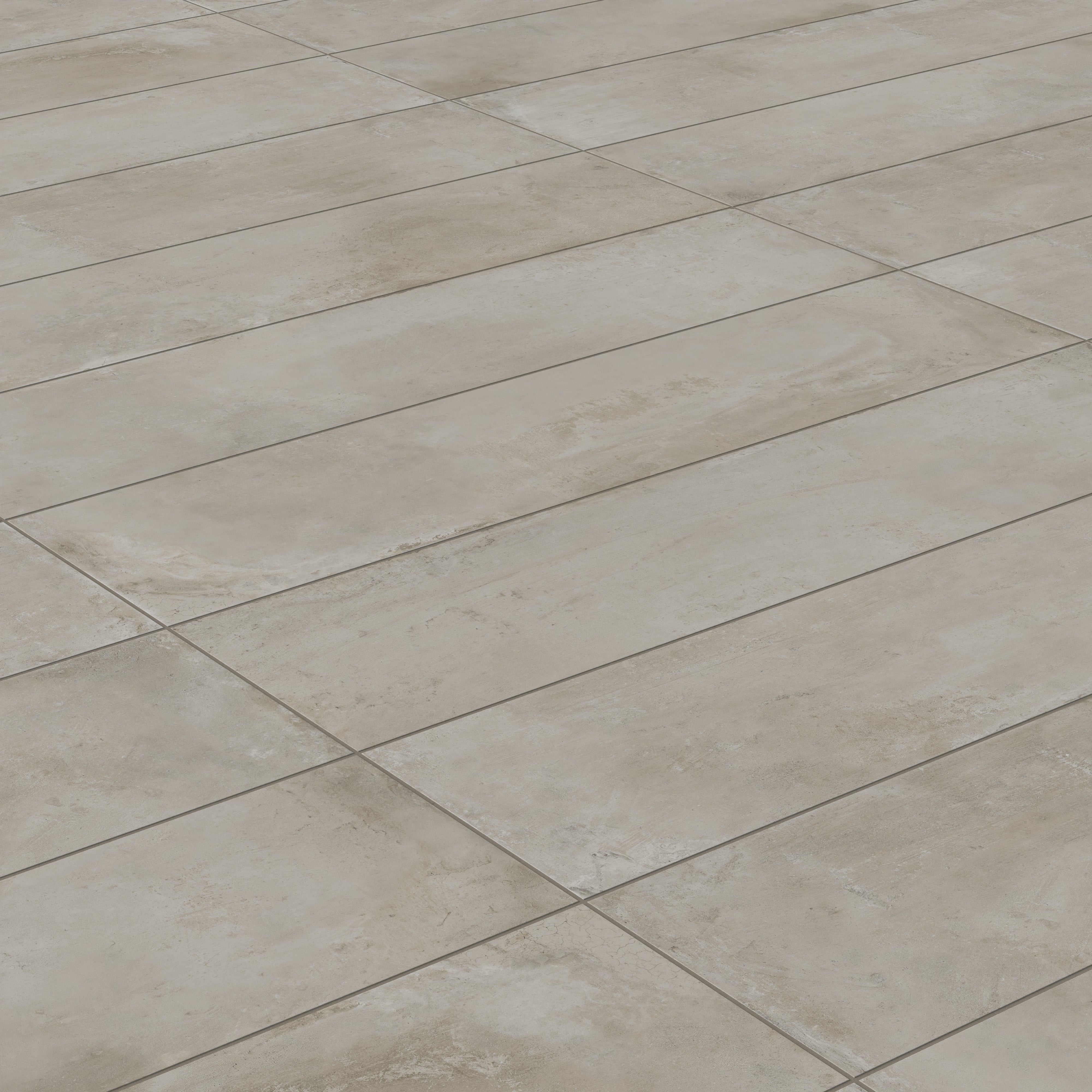 Ramsey 12x48 Grip Porcelain 2cm Paver Tile in Putty