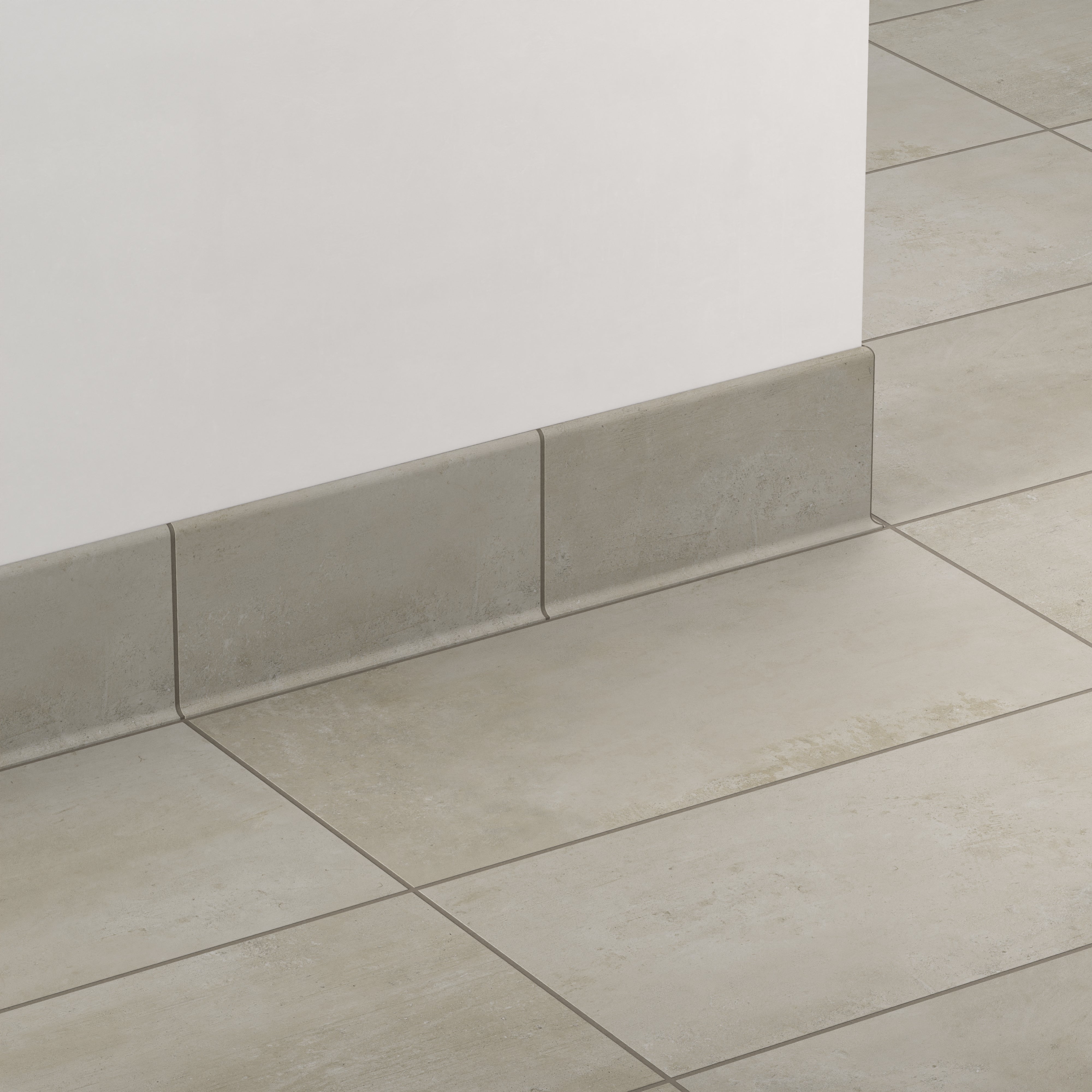 Ramsey 6x12 Matte Porcelain Cove Base Tile in Putty
