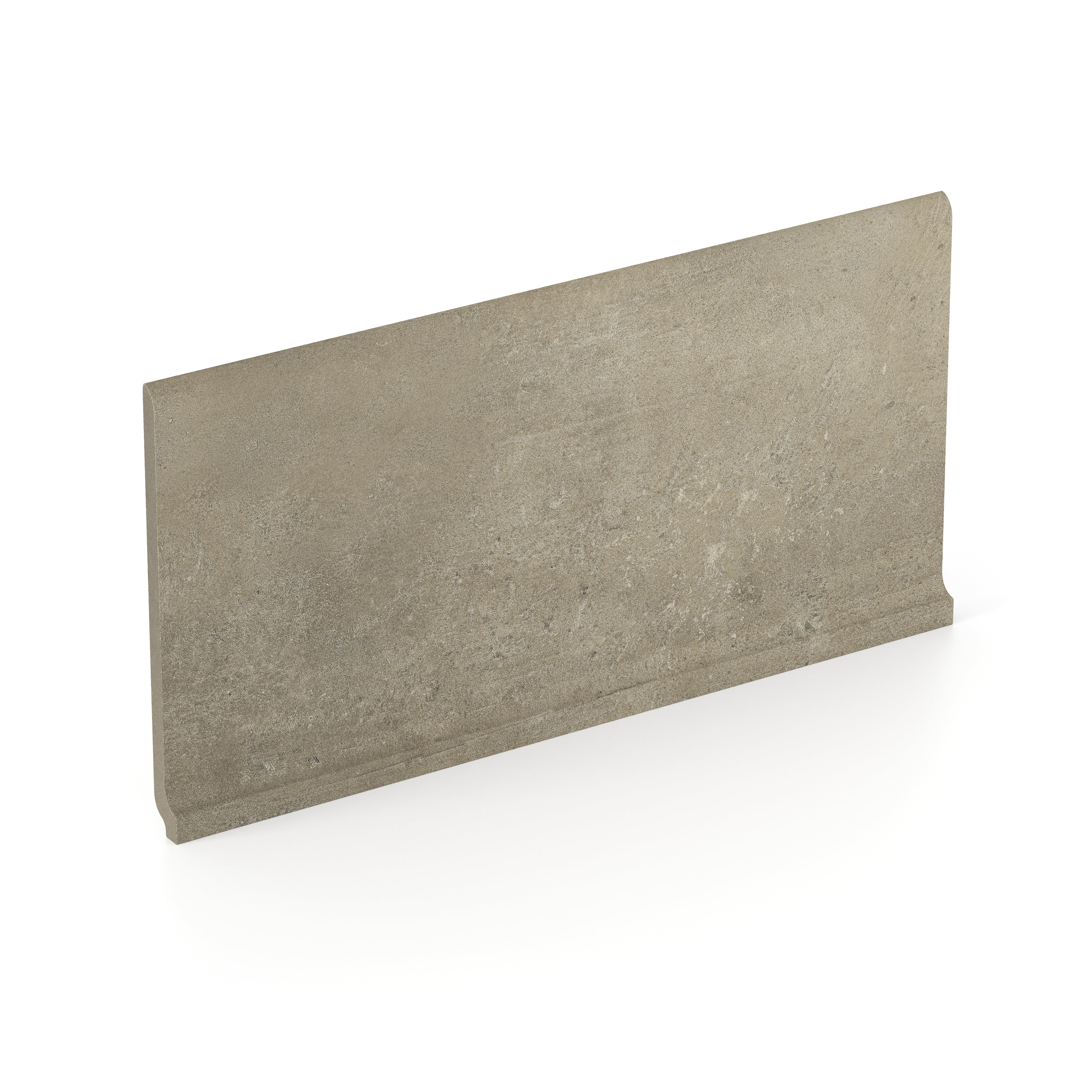 Ramsey 6x12 Matte Porcelain Cove Base Tile in Khaki