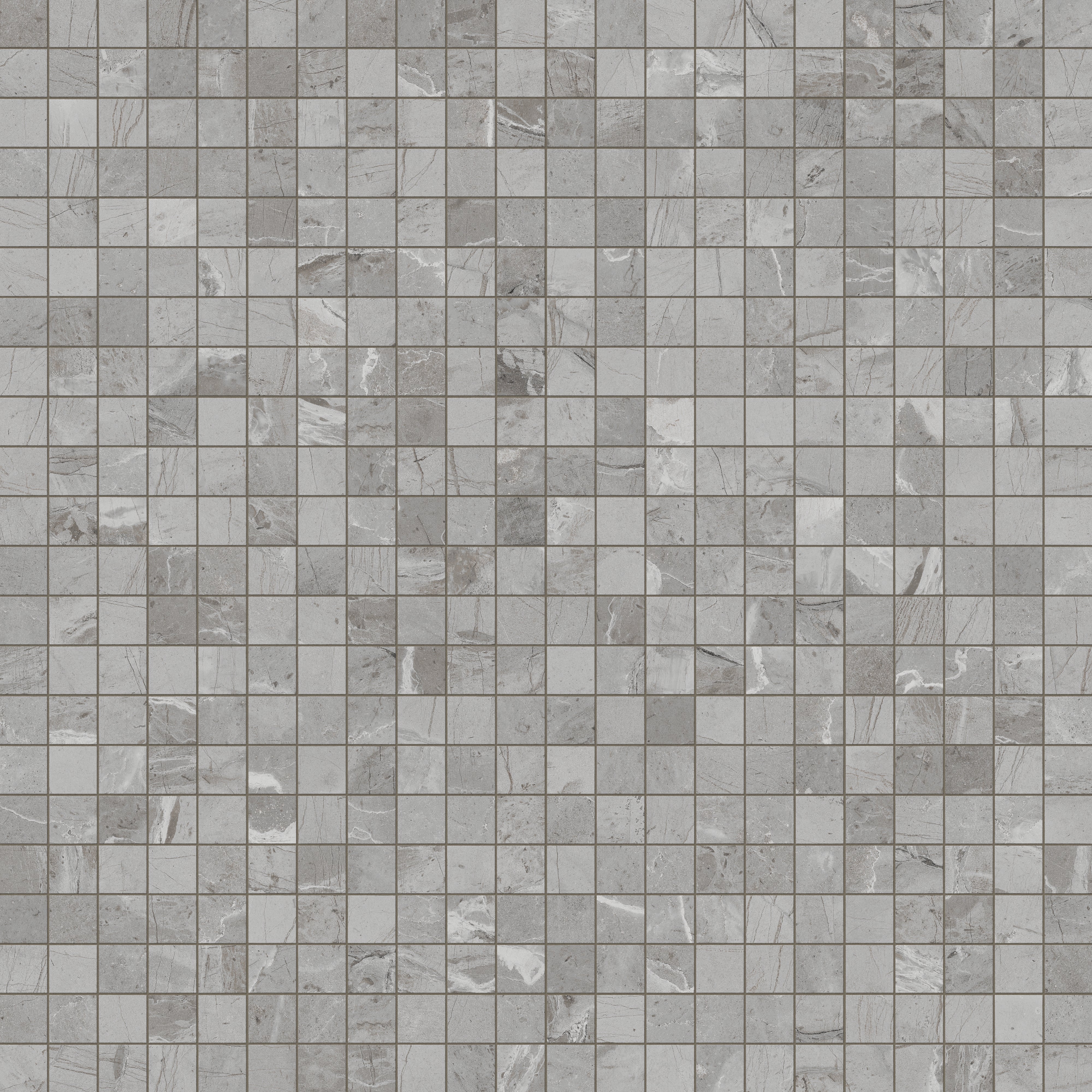 Declan 2x2 Matte Porcelain Mosaic Tile in Grey