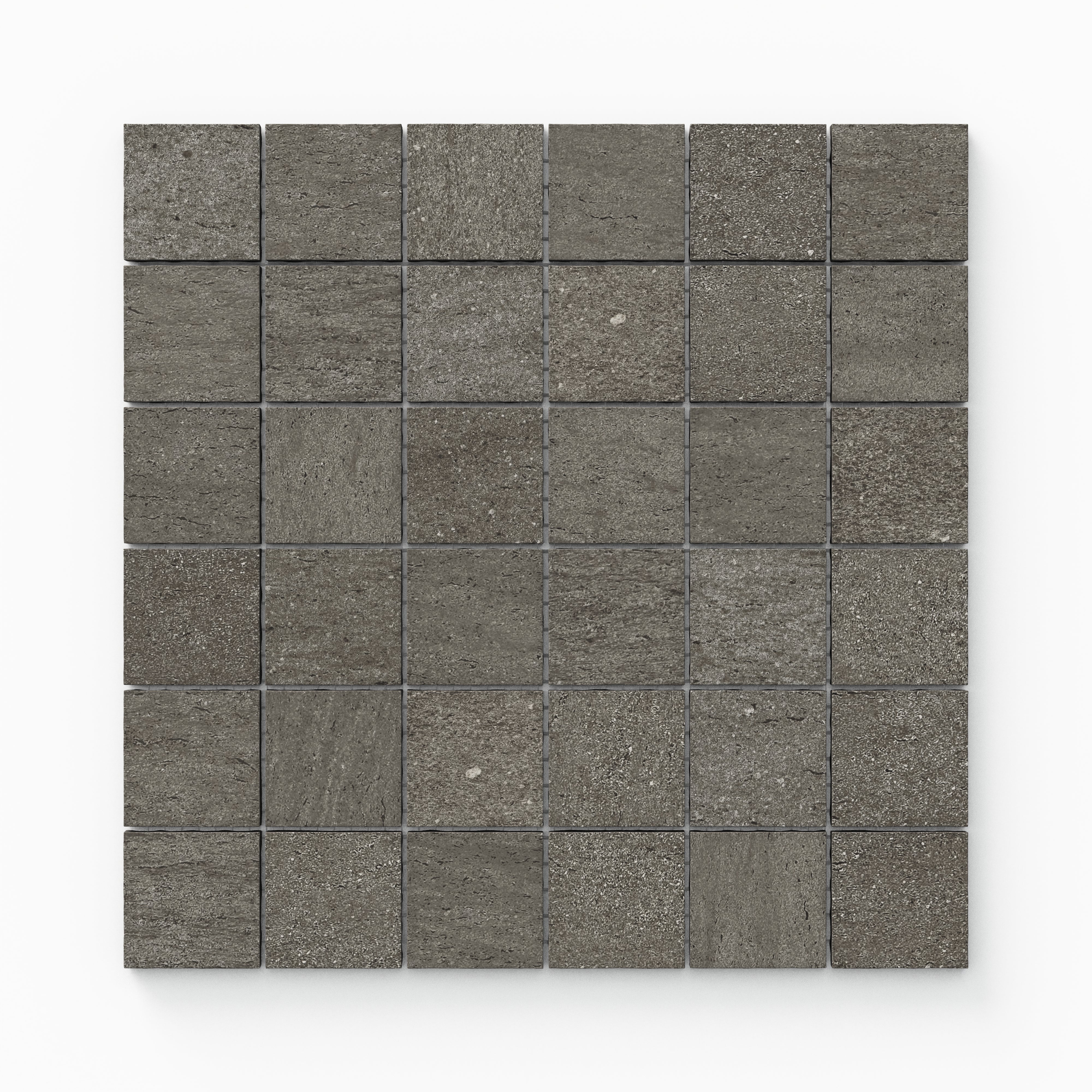 Brody 2x2 Matte Porcelain Mosaic Tile in Smoke