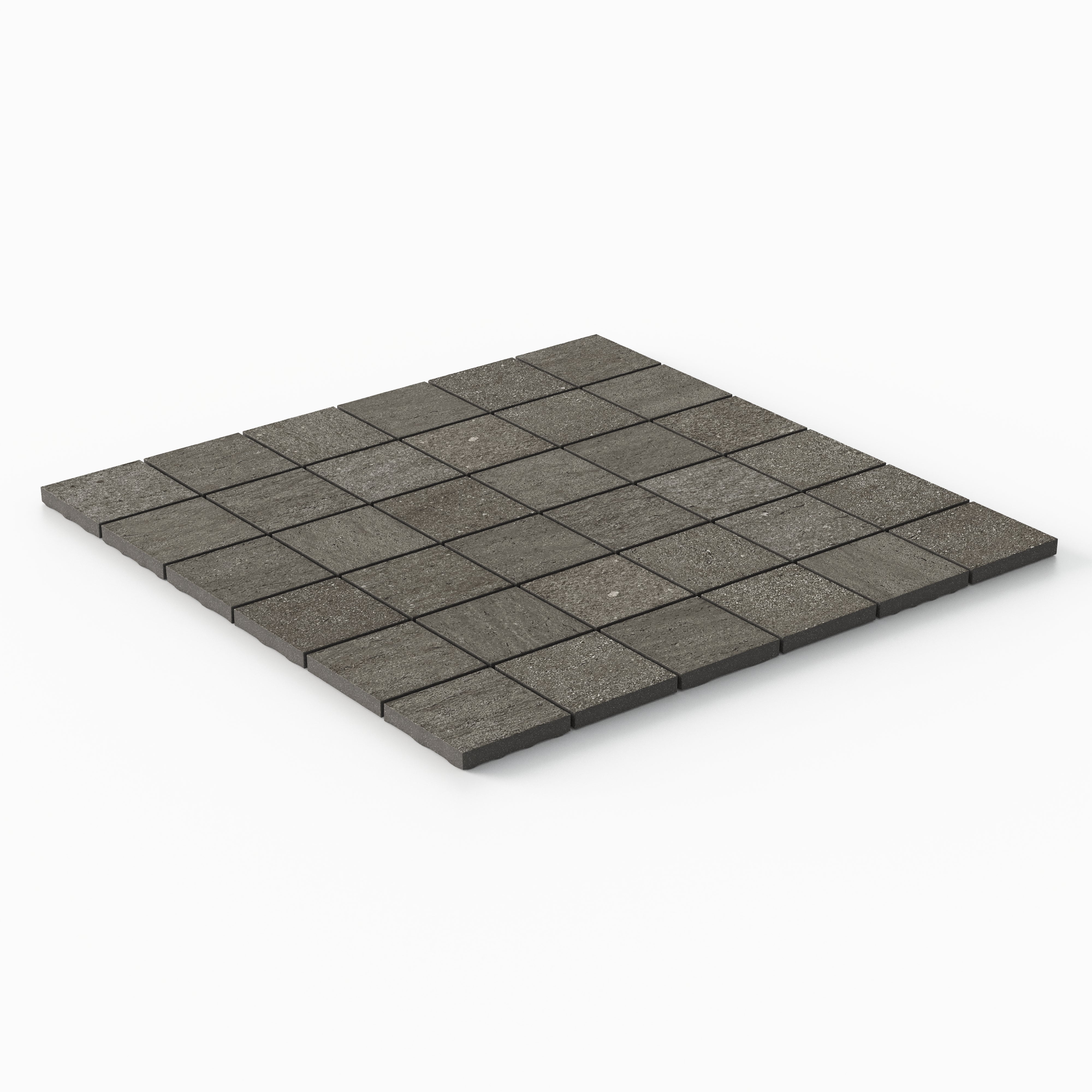 Brody 2x2 Matte Porcelain Mosaic Tile in Smoke