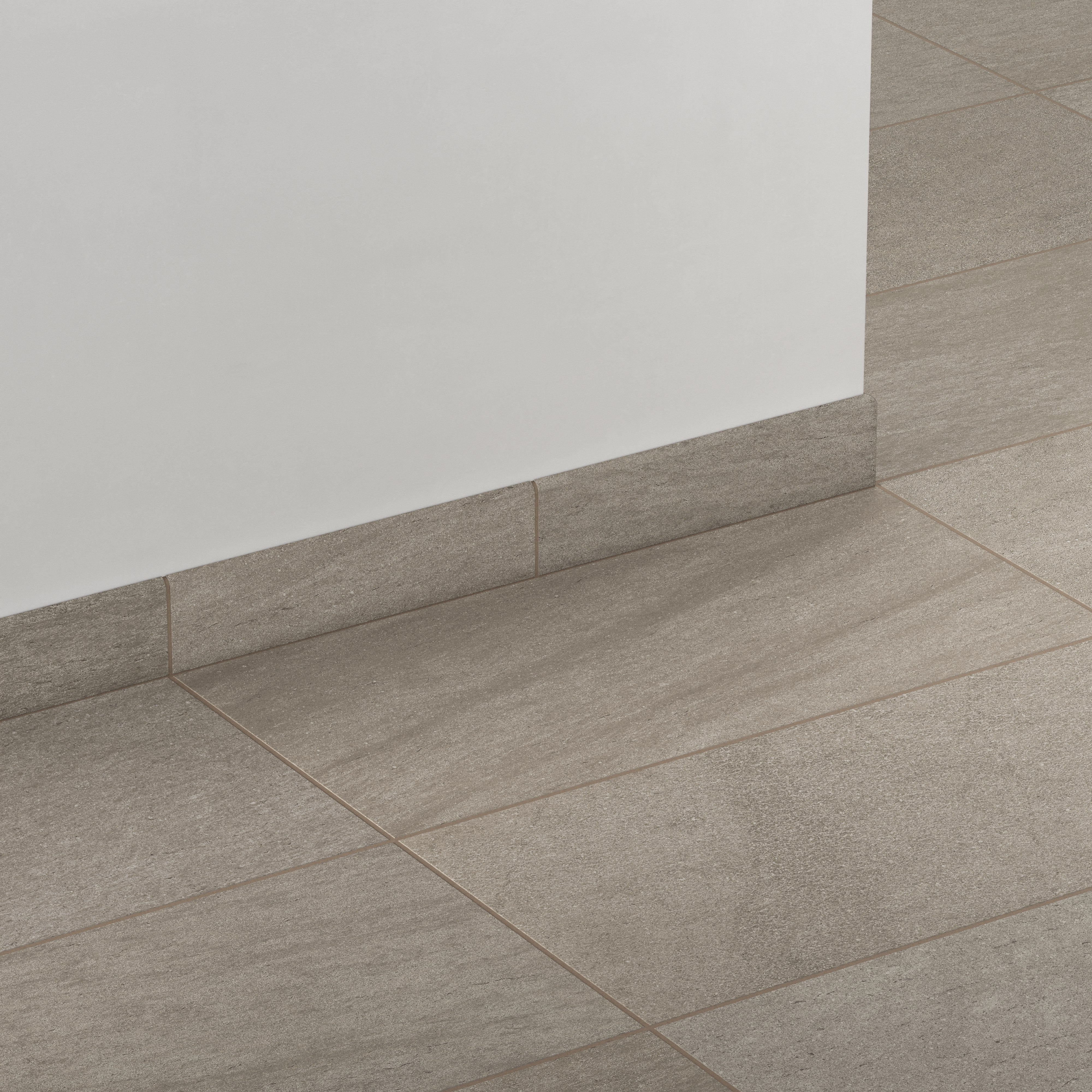 Brody 3x12 Matte Porcelain Bullnose Tile in Sienna