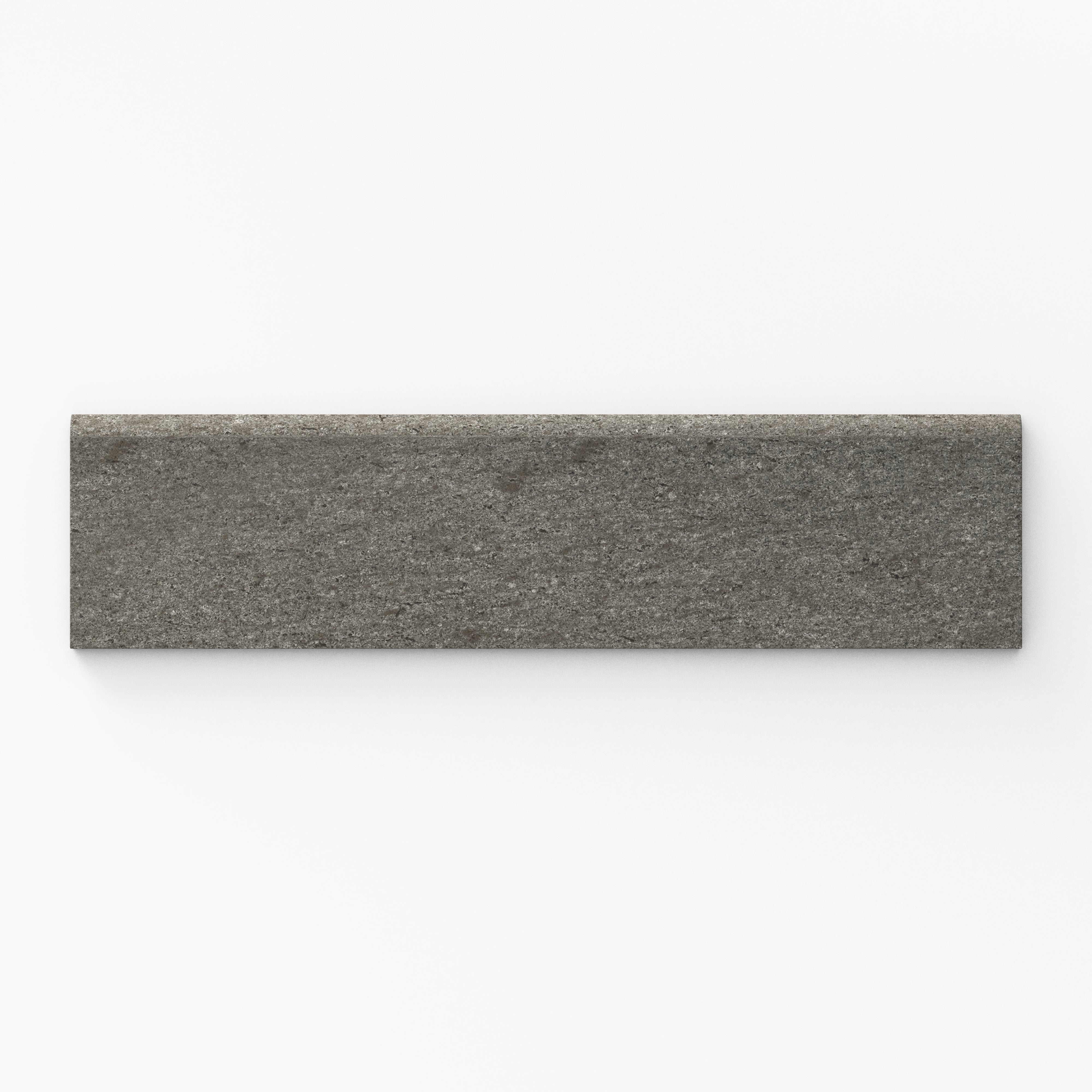 Brody 3x12 Matte Porcelain Bullnose Tile in Smoke