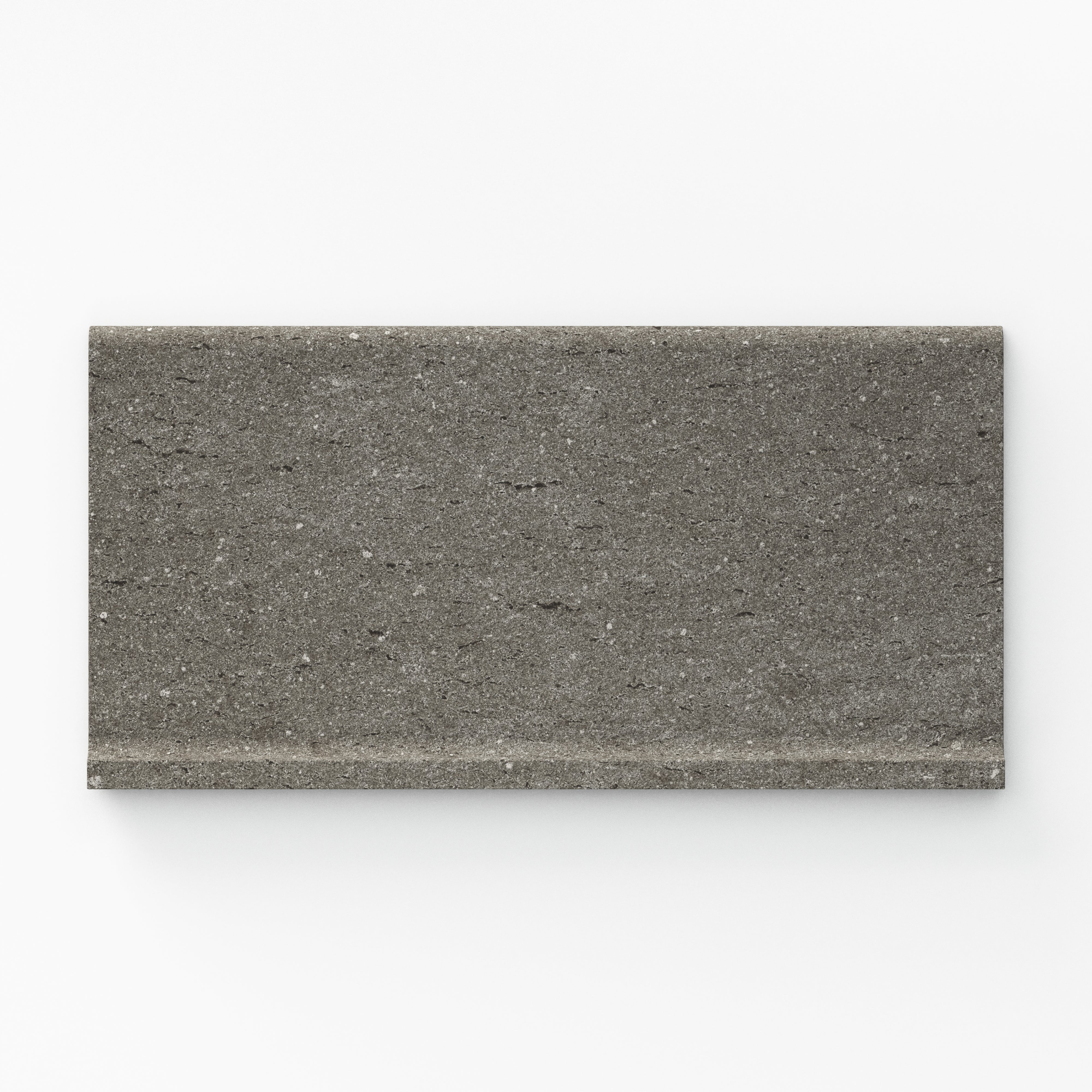 Brody 6x12 Matte Porcelain Cove Base Tile in Smoke