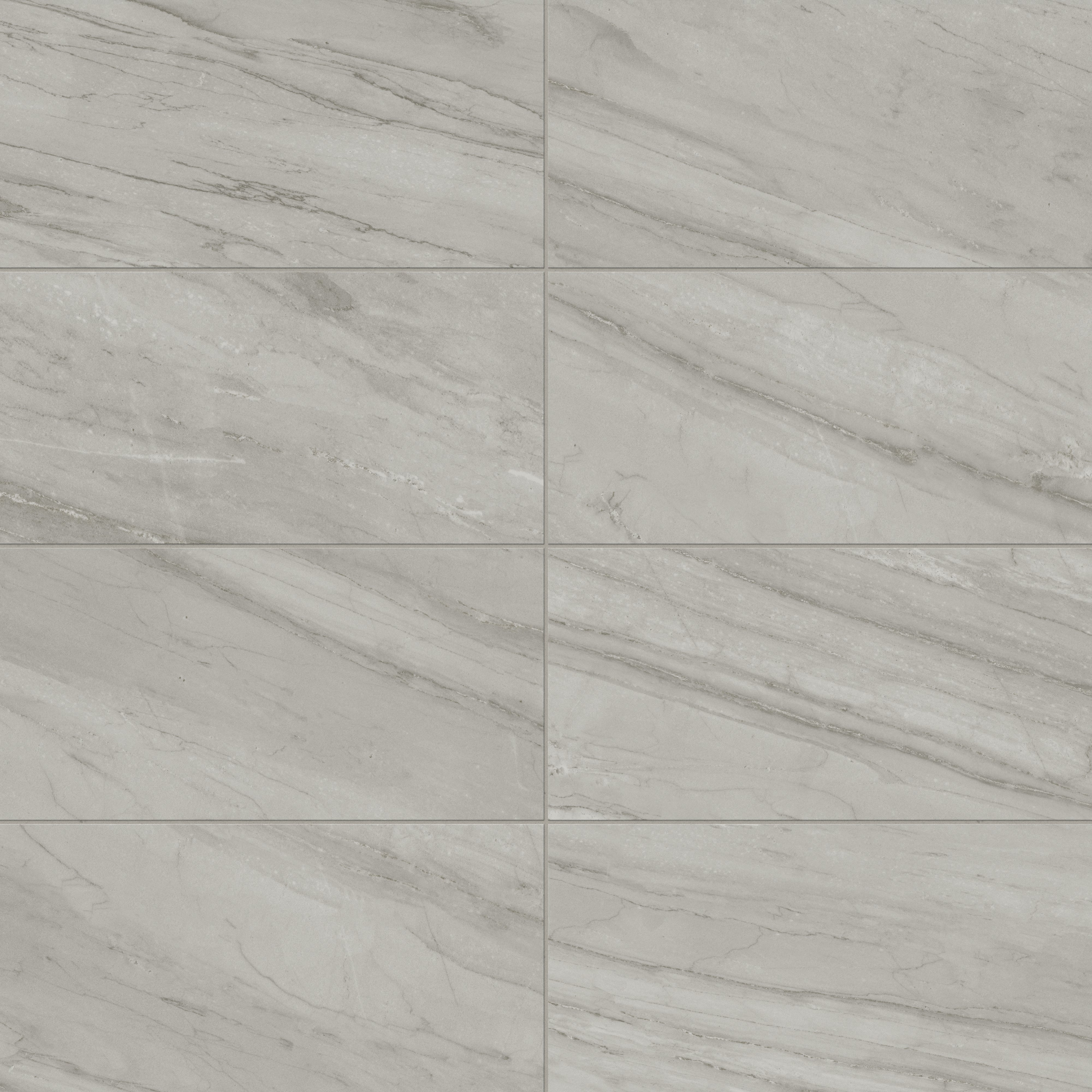 Chantel 12x24 Matte Porcelain Tile in Alaska Grey