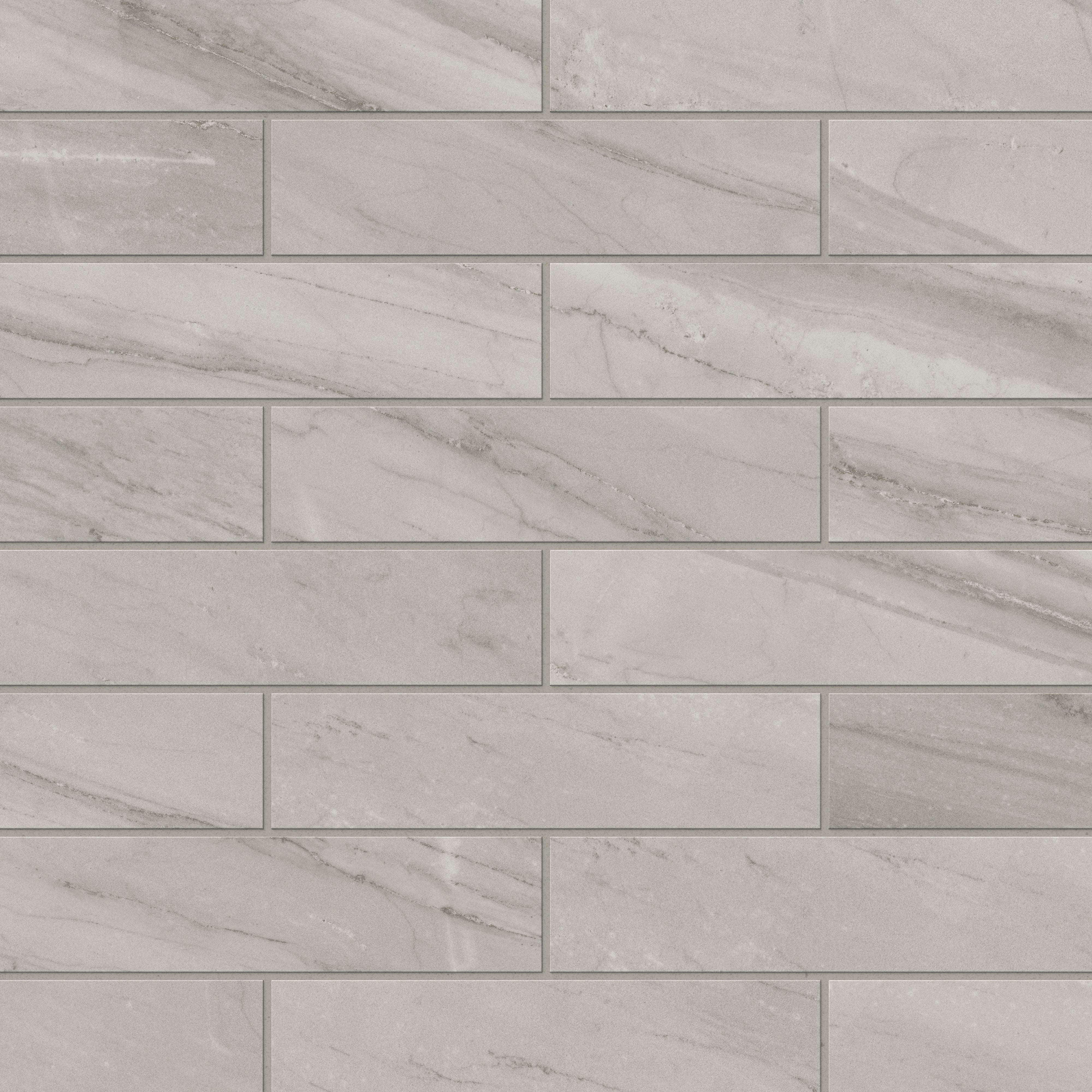 Chantel 3x12 Polished Porcelain Tile in Alaska Grey