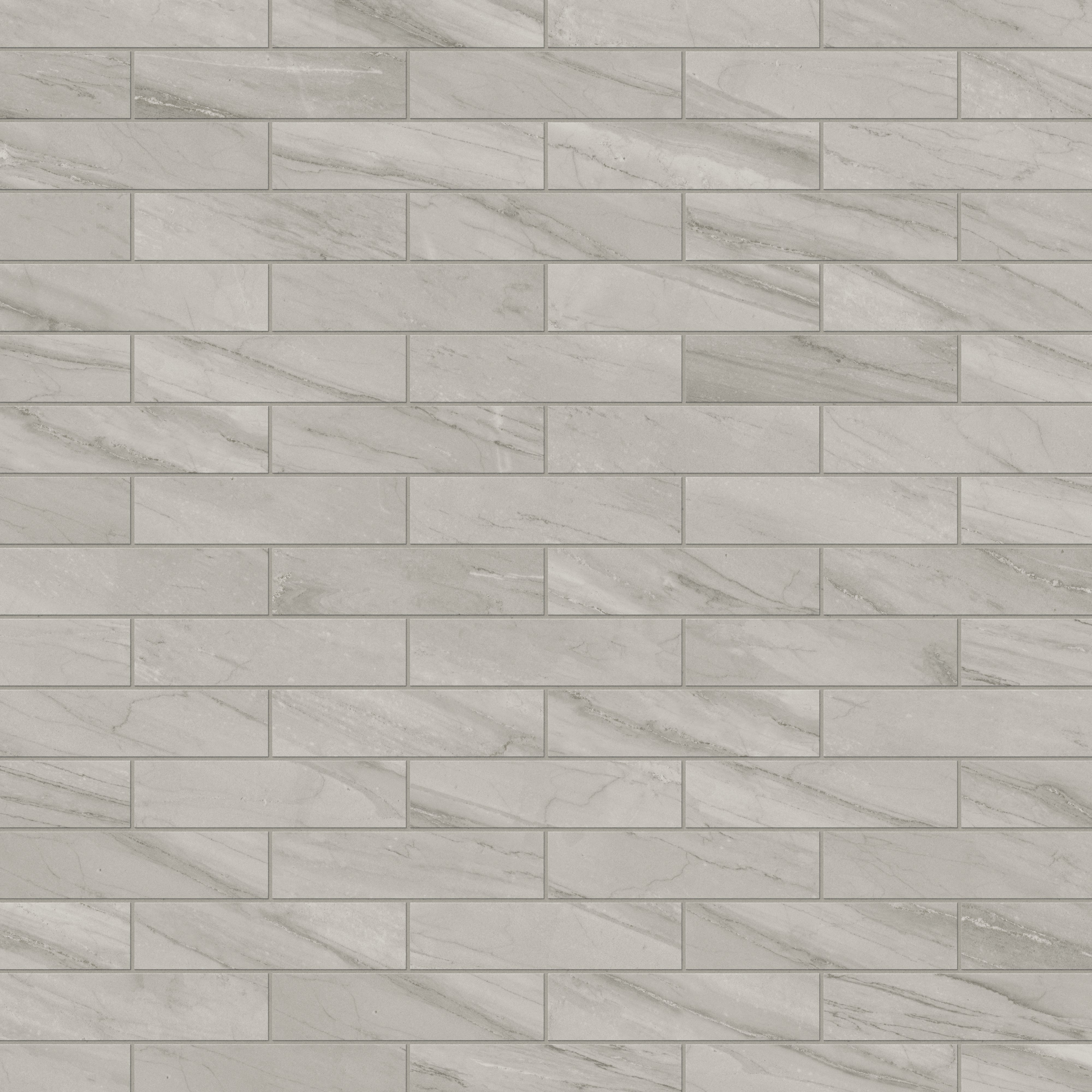 Chantel 3x12 Polished Porcelain Tile in Alaska Grey