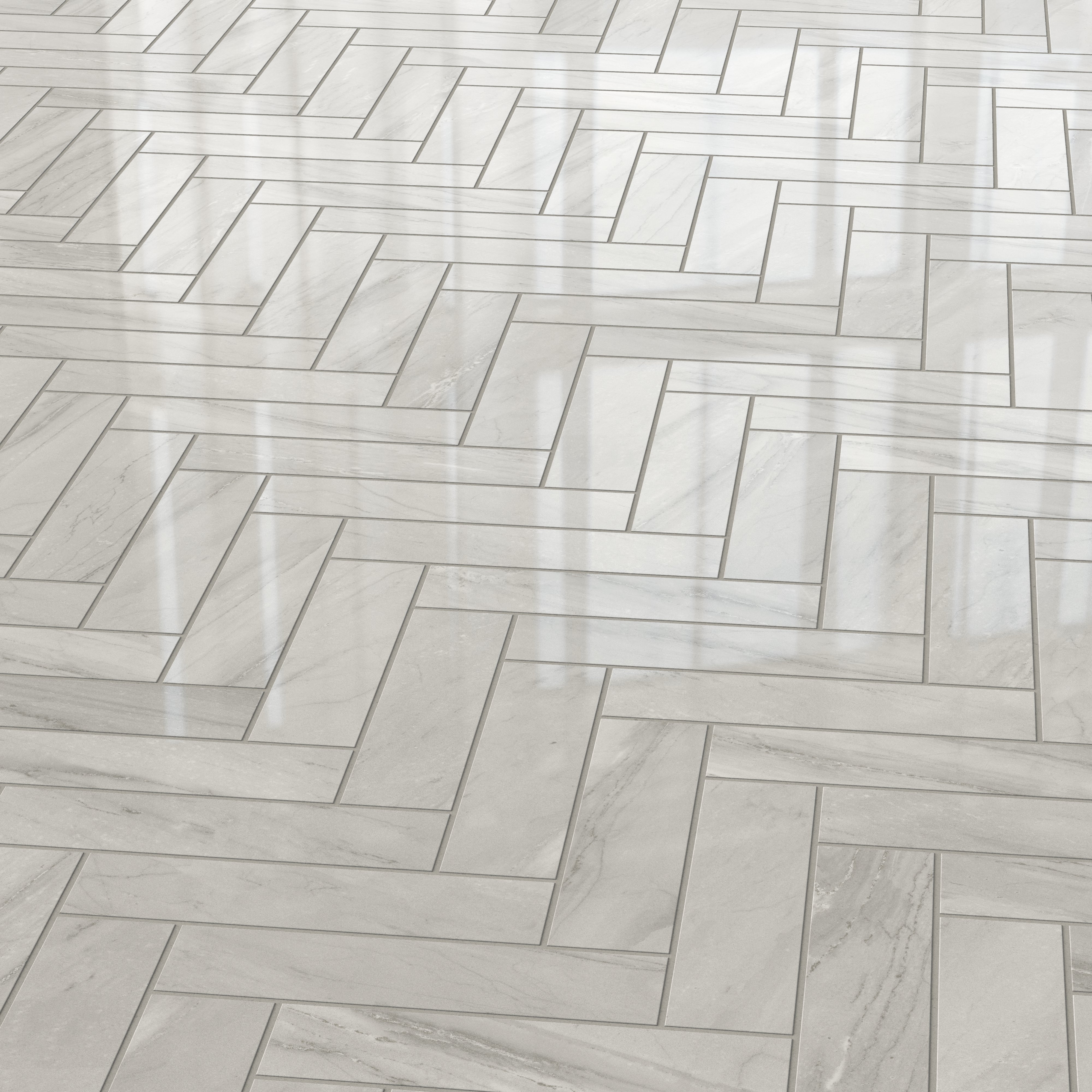 Chantel 3x12 Polished Porcelain Tile in Alaska Grey