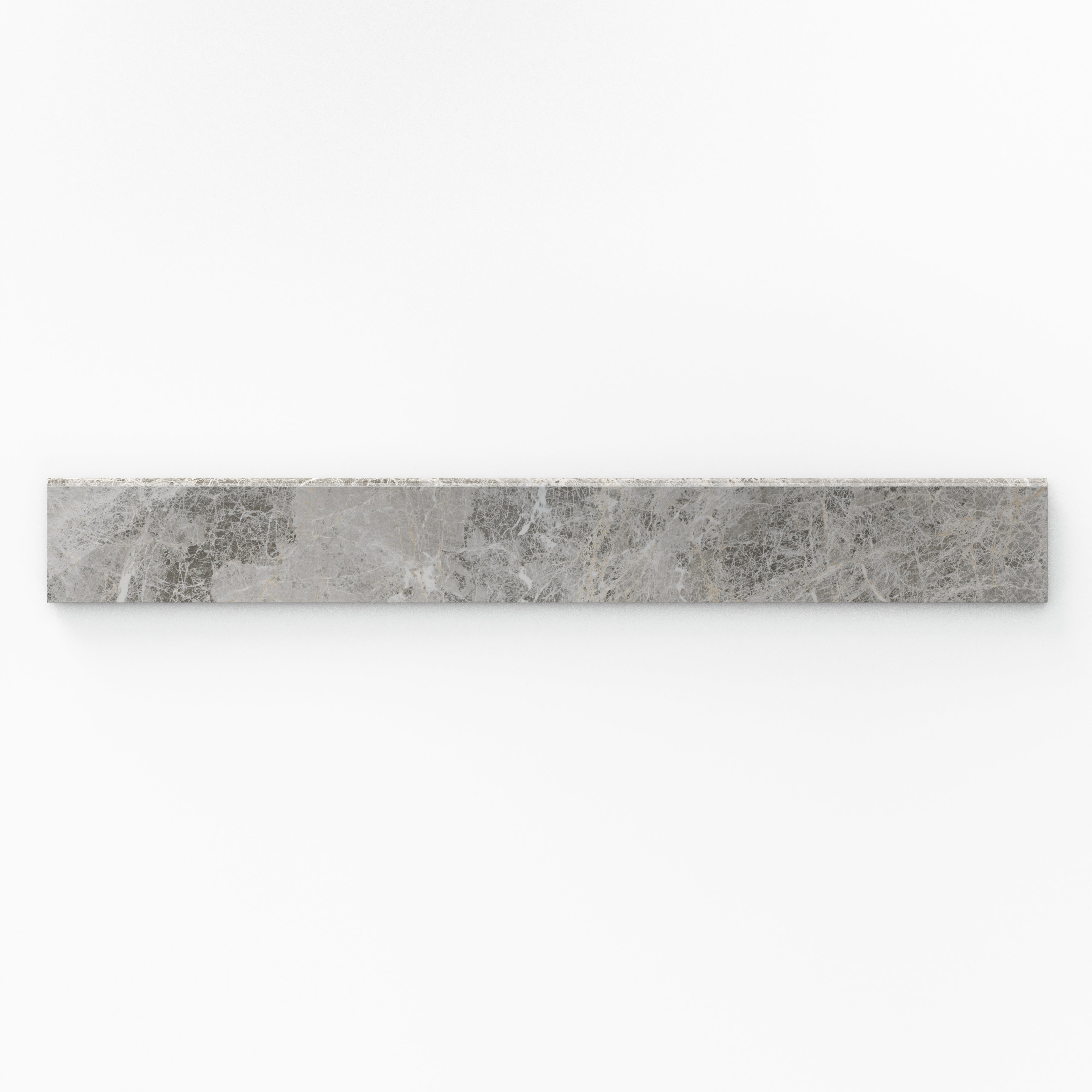 Chantel 3x24 Polished Porcelain Bullnose Tile in Imperial