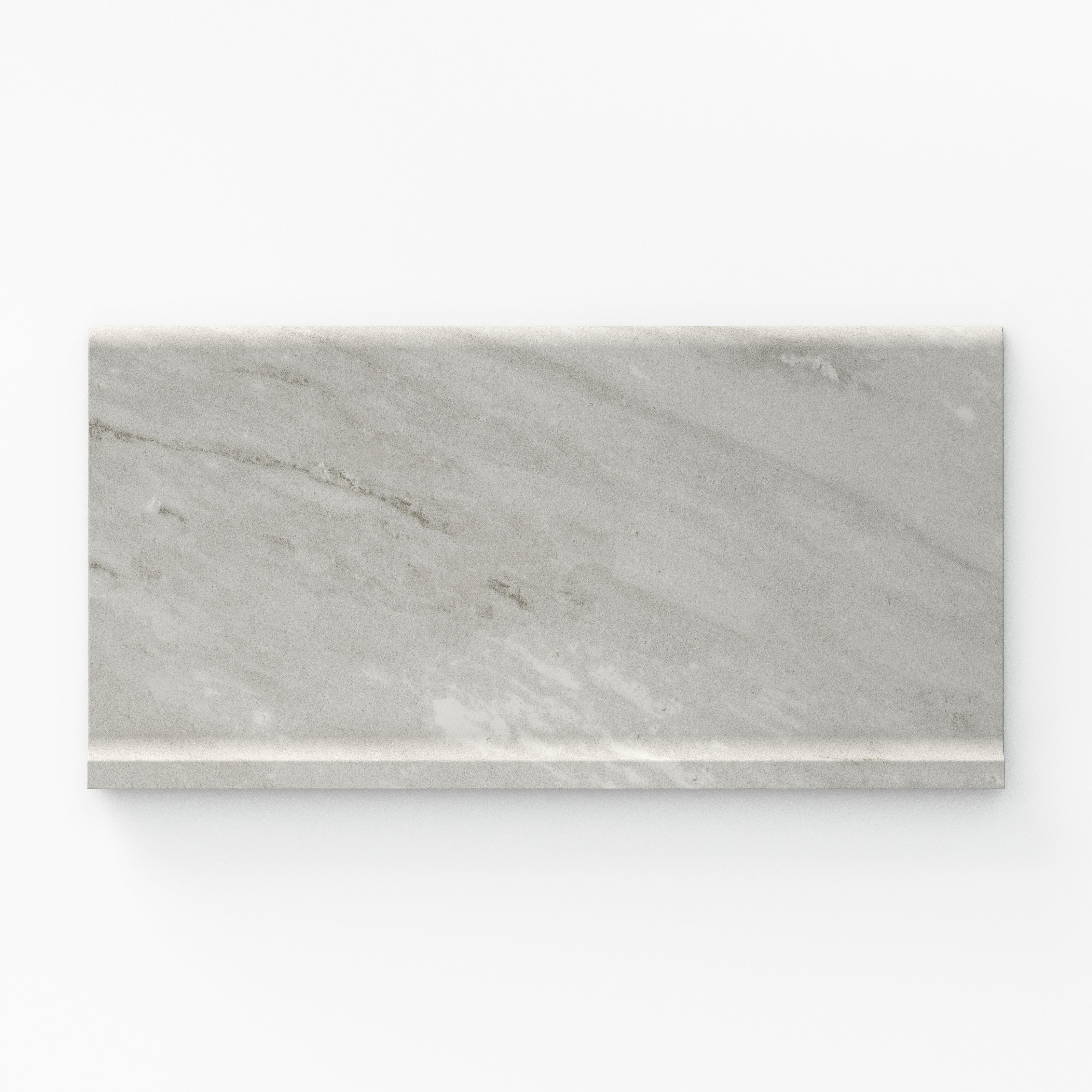 Chantel 6x12 Matte Porcelain Cove Base Tile in Alaska Grey