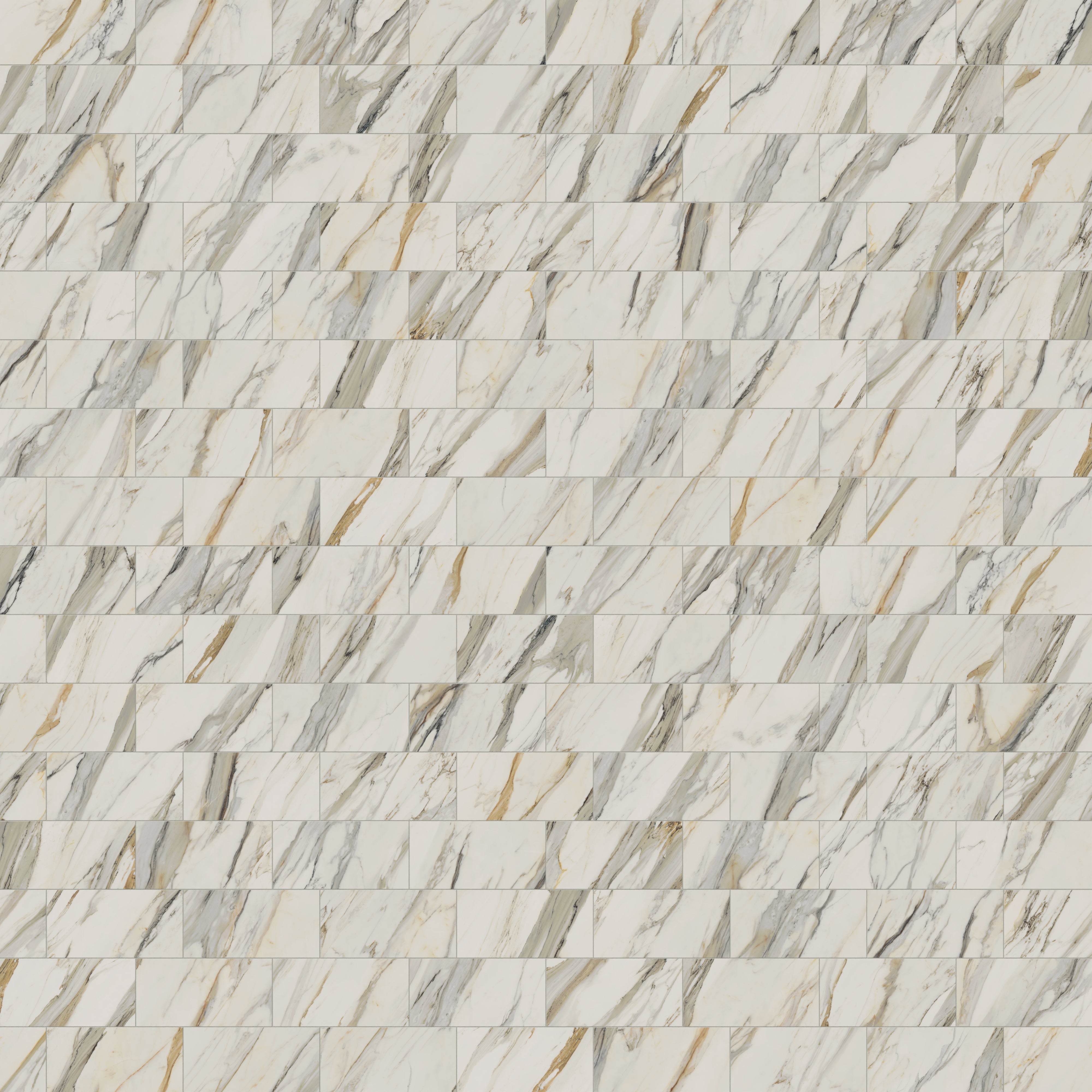 Aniston 12x24 Polished Porcelain Tile in Calacatta Cremo