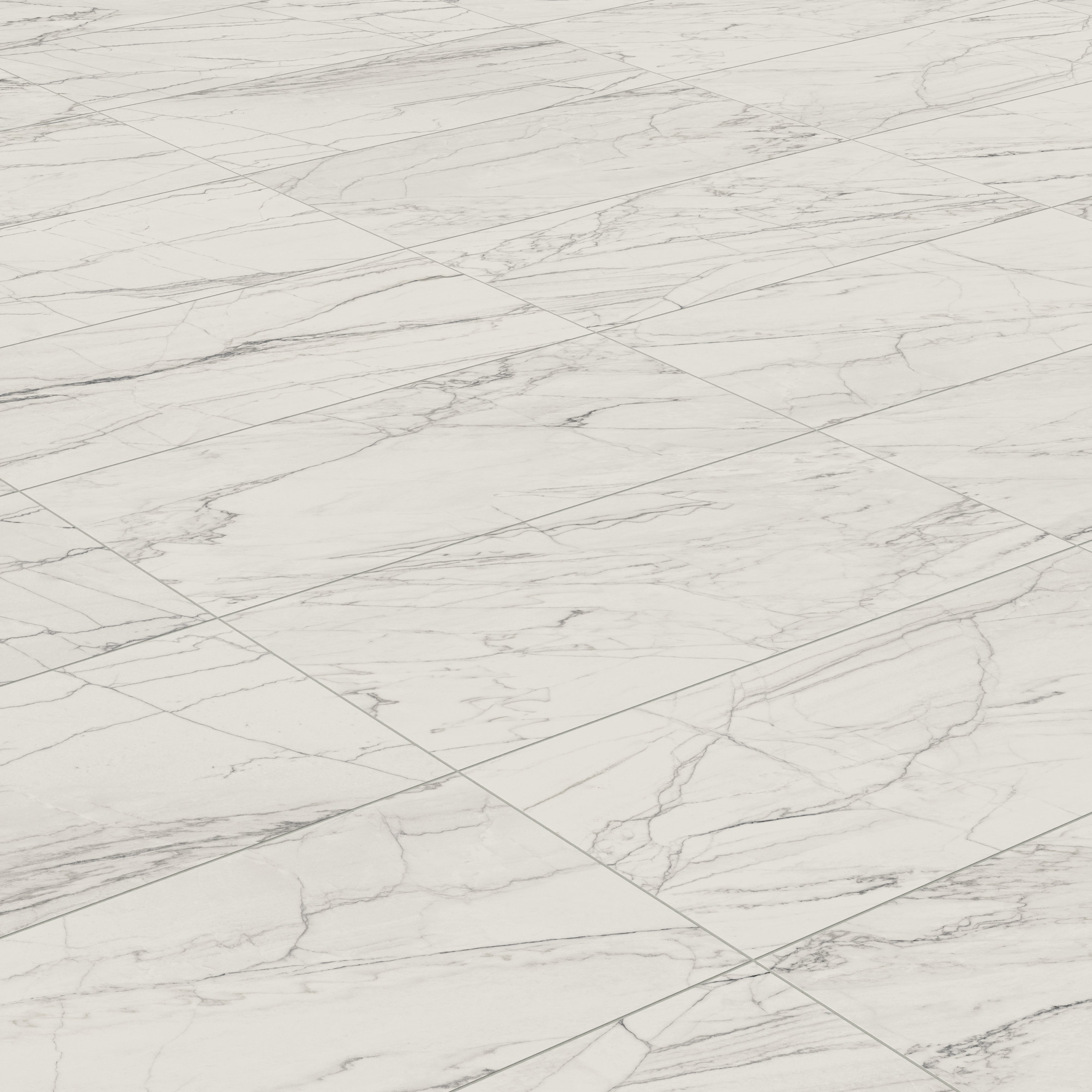 Aniston 24x48 Matte Porcelain Tile in Calacatta Quarzite