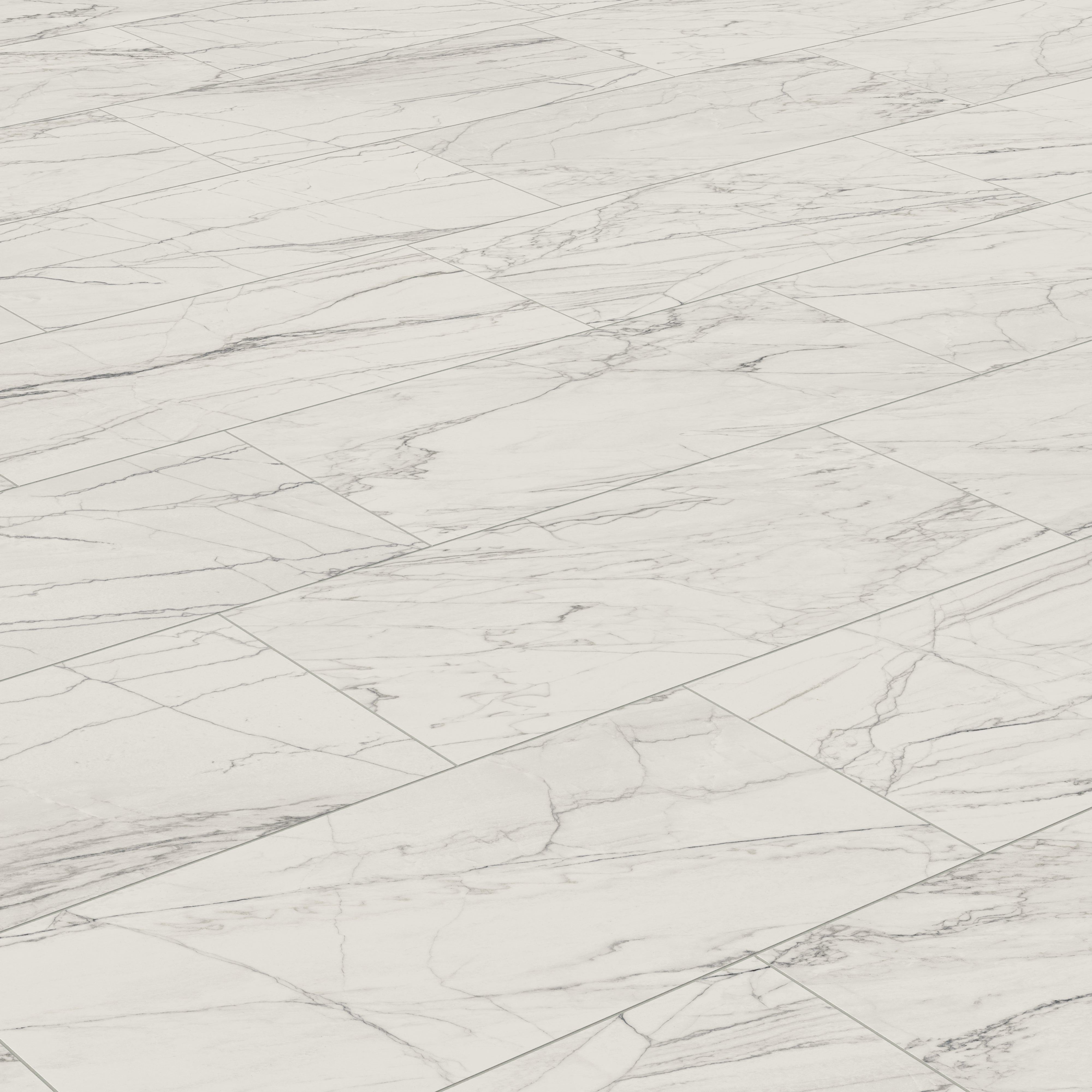 Aniston 24x48 Matte Porcelain Tile in Calacatta Quarzite