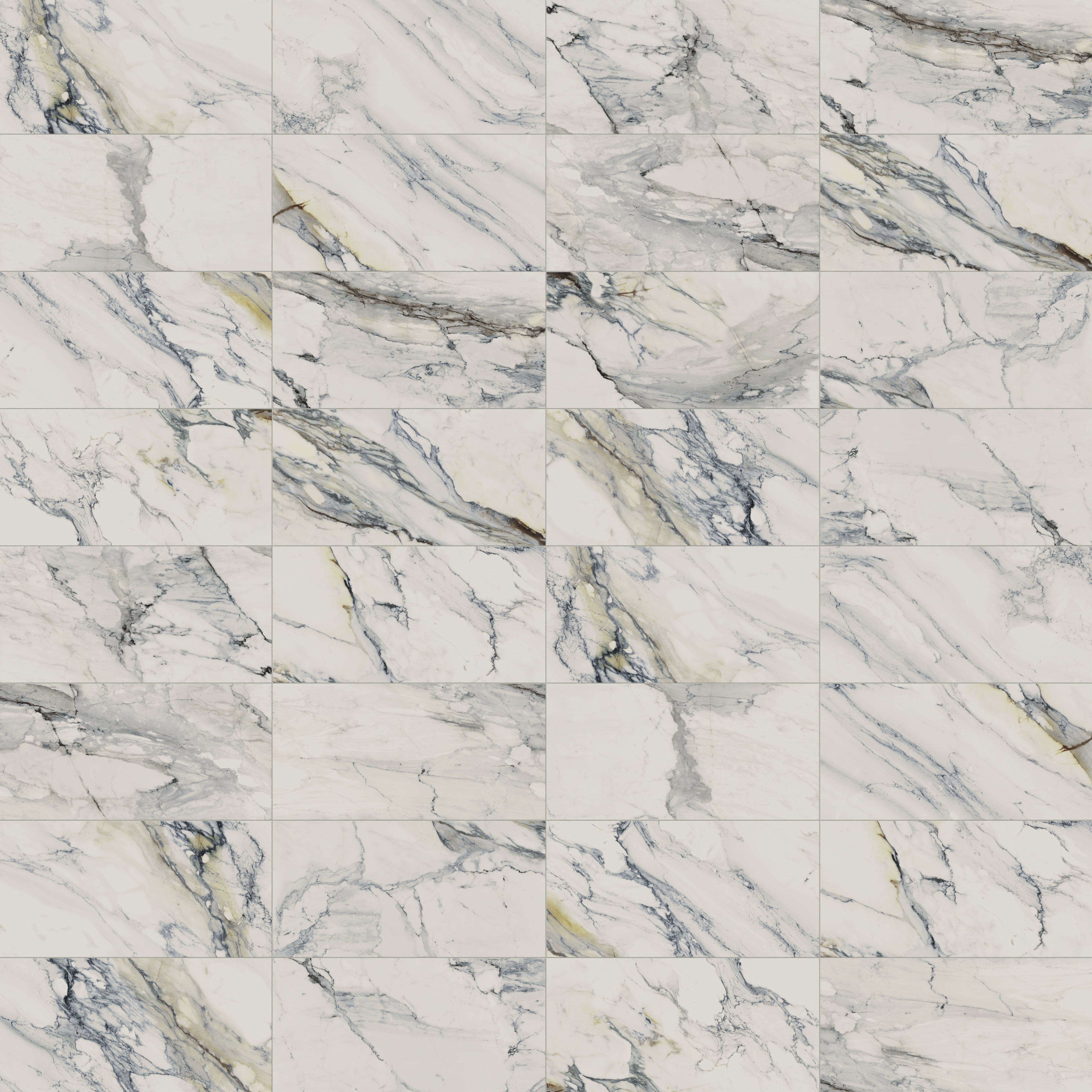 Aniston 24x48 Polished Porcelain Tile in Calacatta Antico