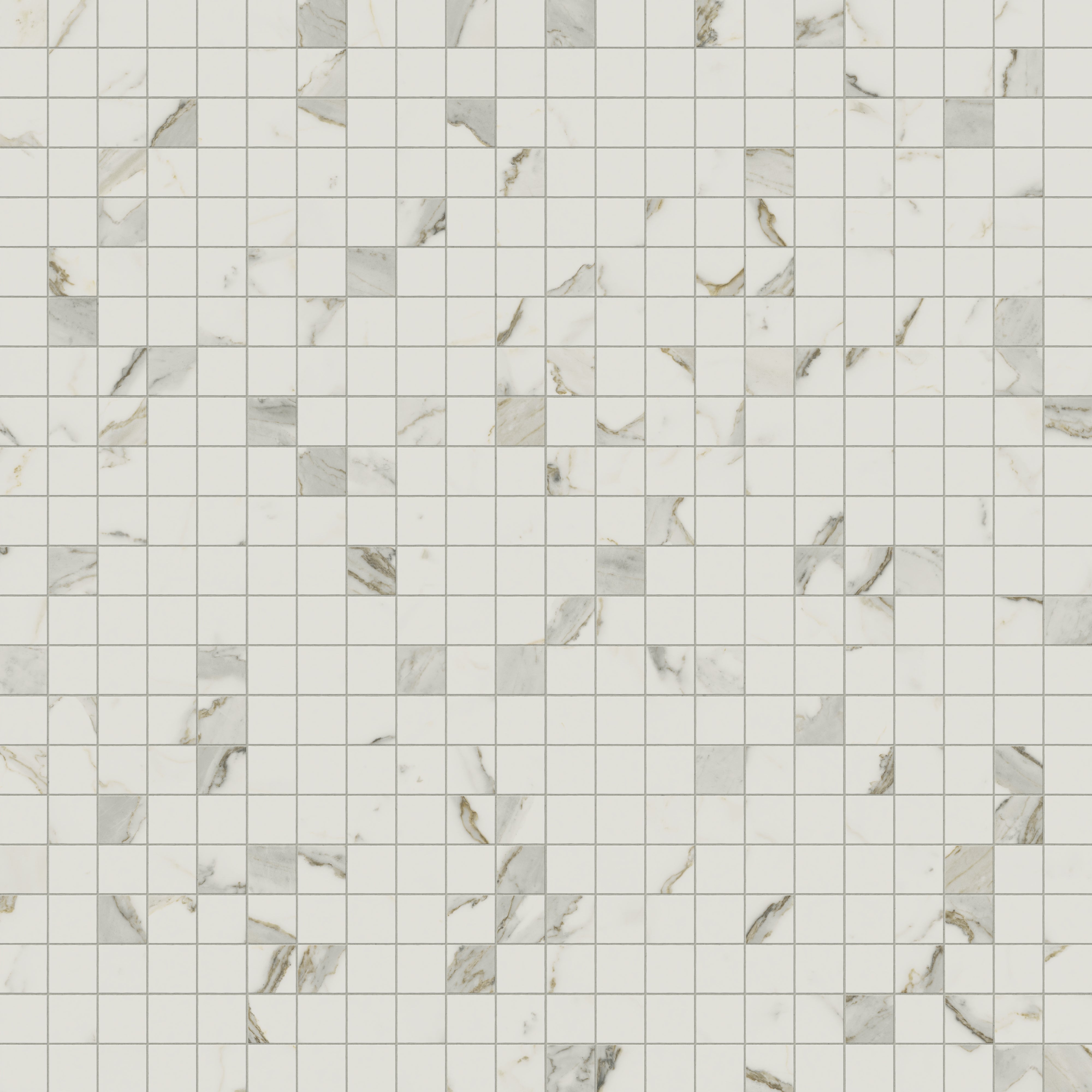 Aniston 2x2 Polished Porcelain Mosaic Tile in Calacatta Top