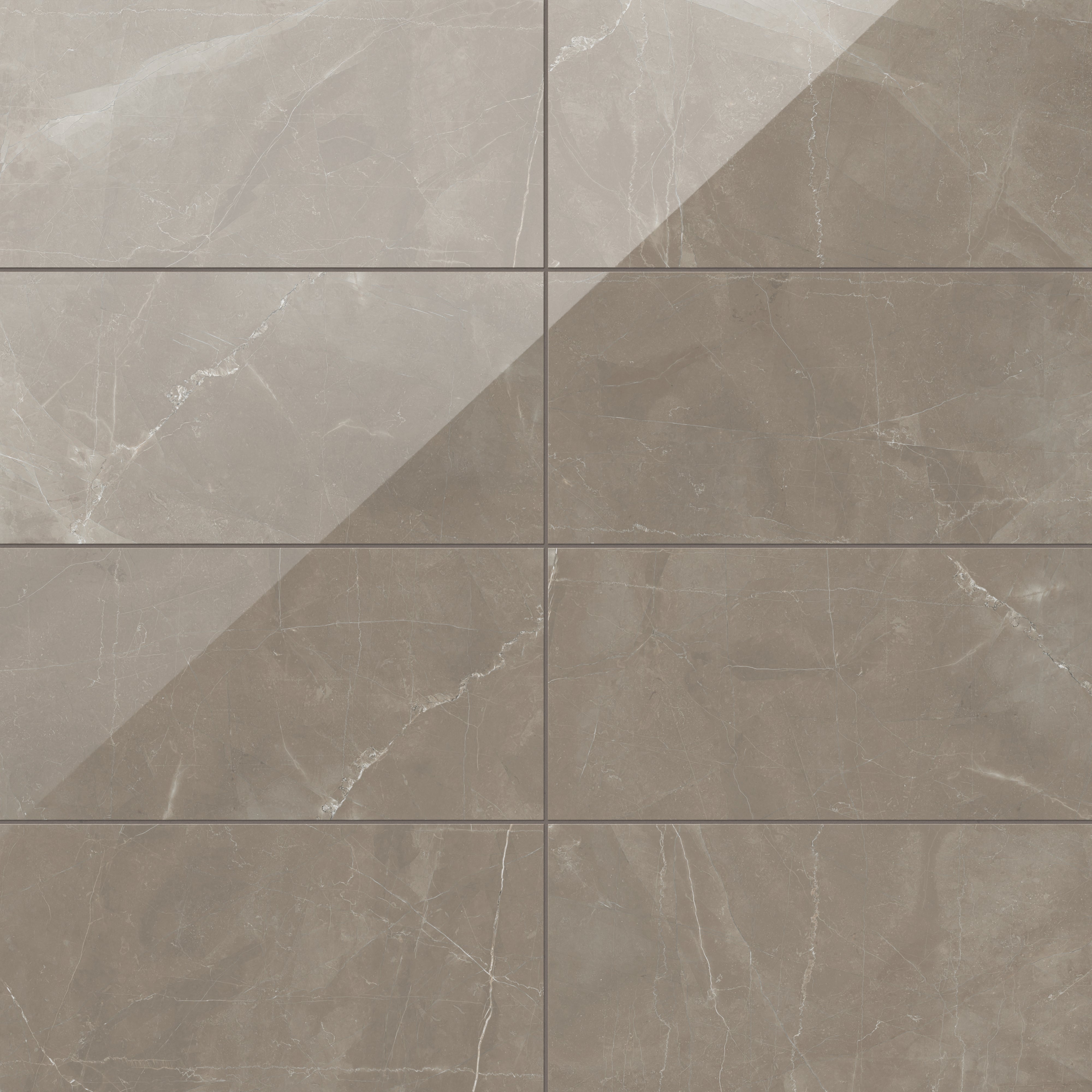 Leona 12x24 Polished Porcelain Tile in Amani Bronze