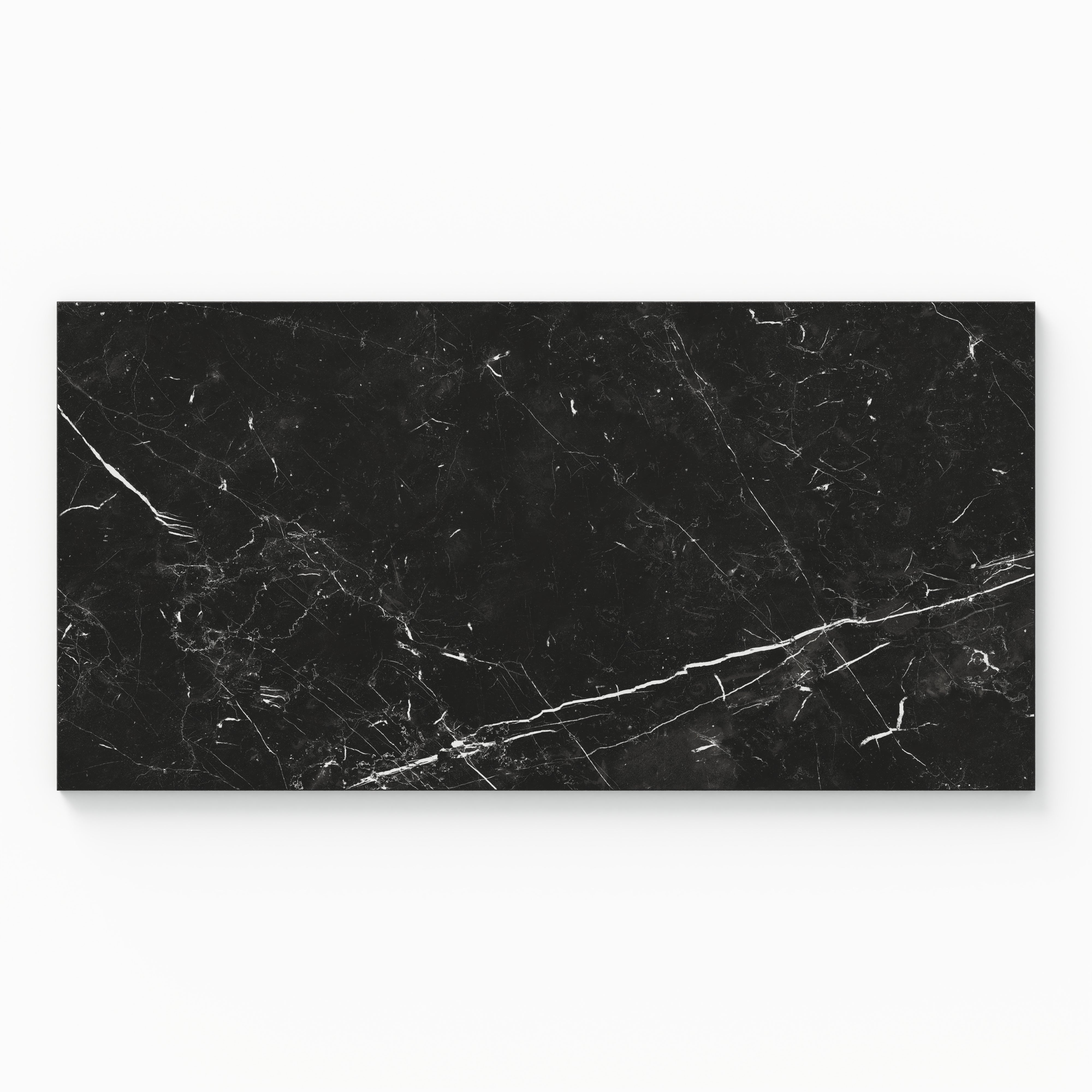 Leona 12x24 Polished Porcelain Tile in Nero Marquina