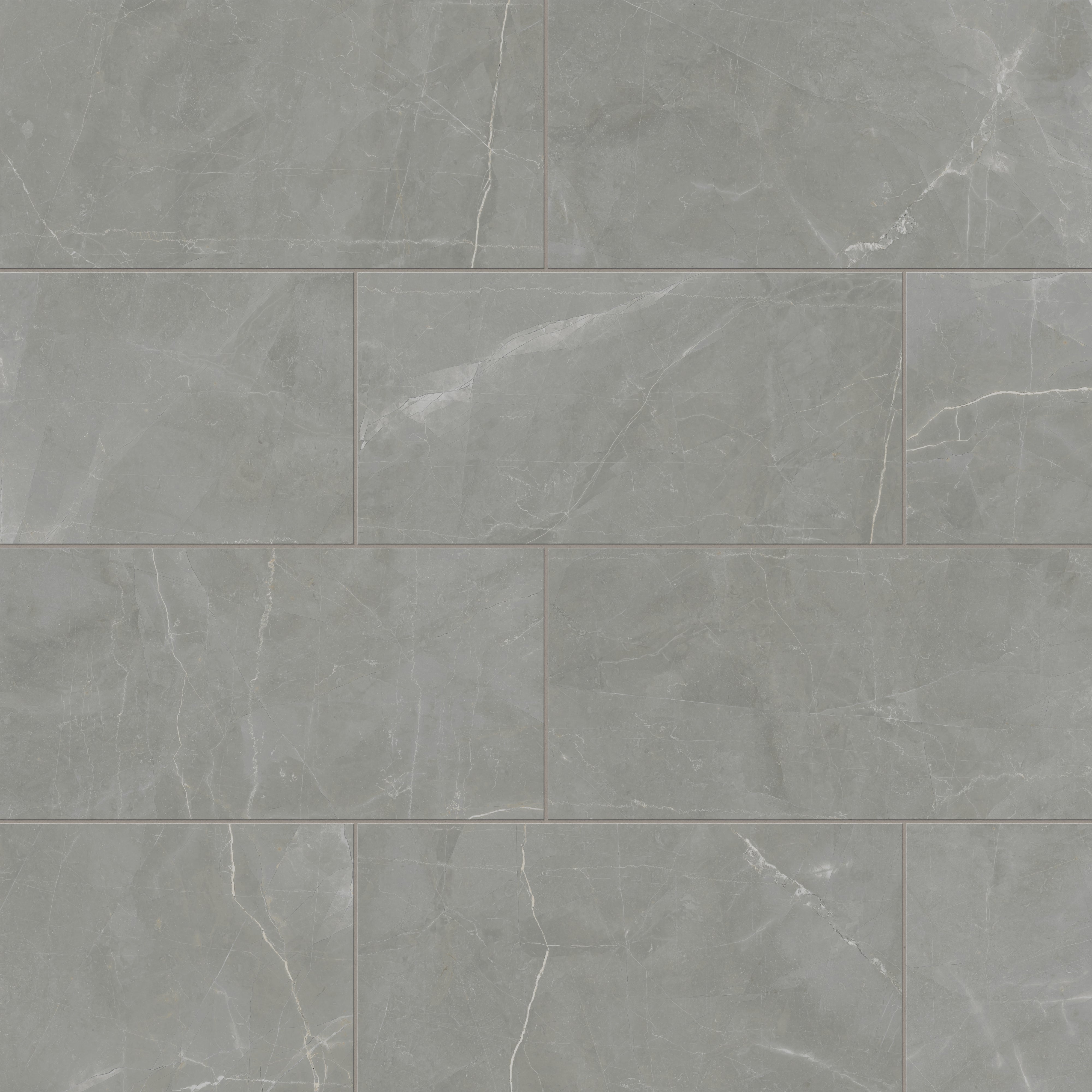 Leona 12x24 Matte Porcelain Tile in Amani Grey