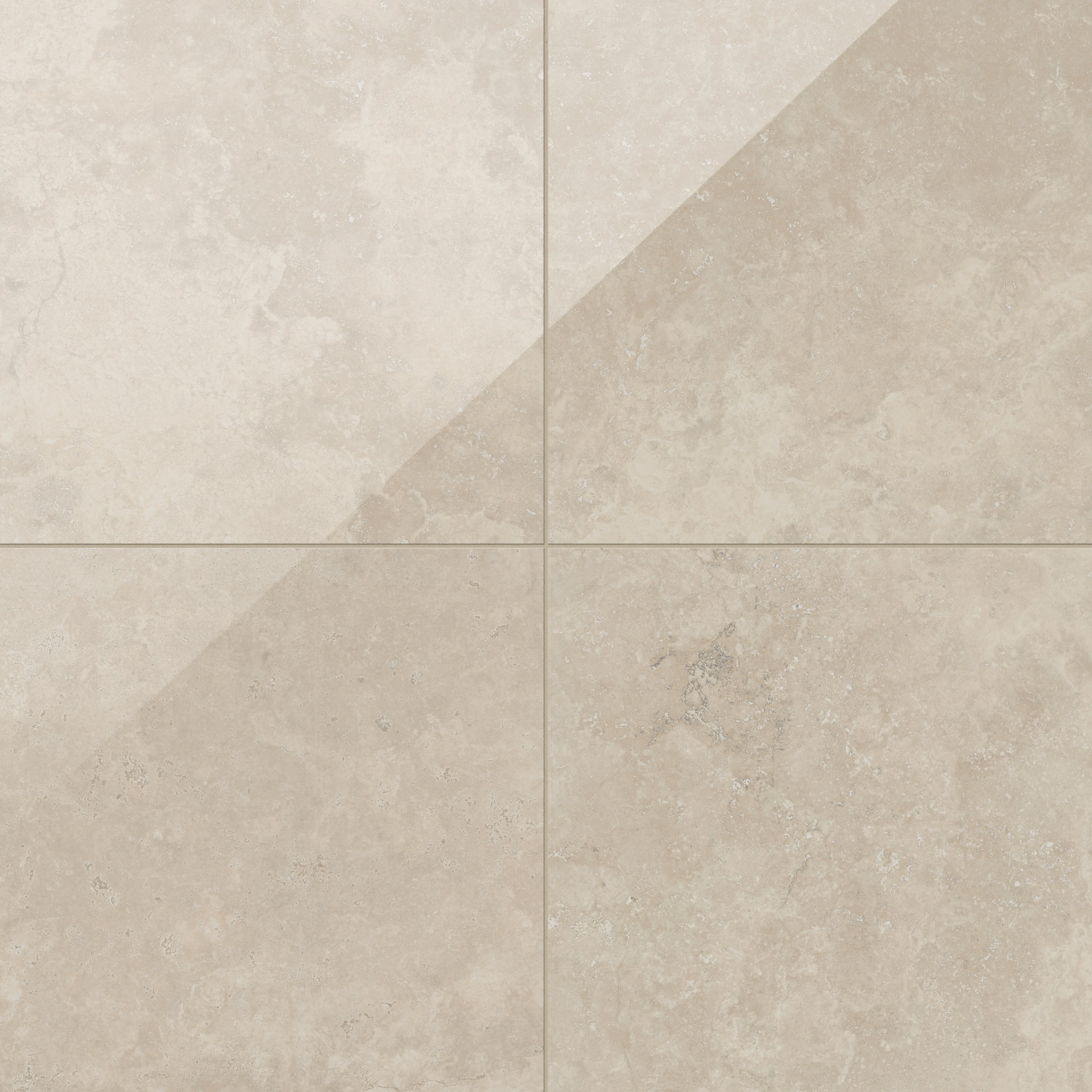 Leona 24x24 Polished Porcelain Tile in Marfil