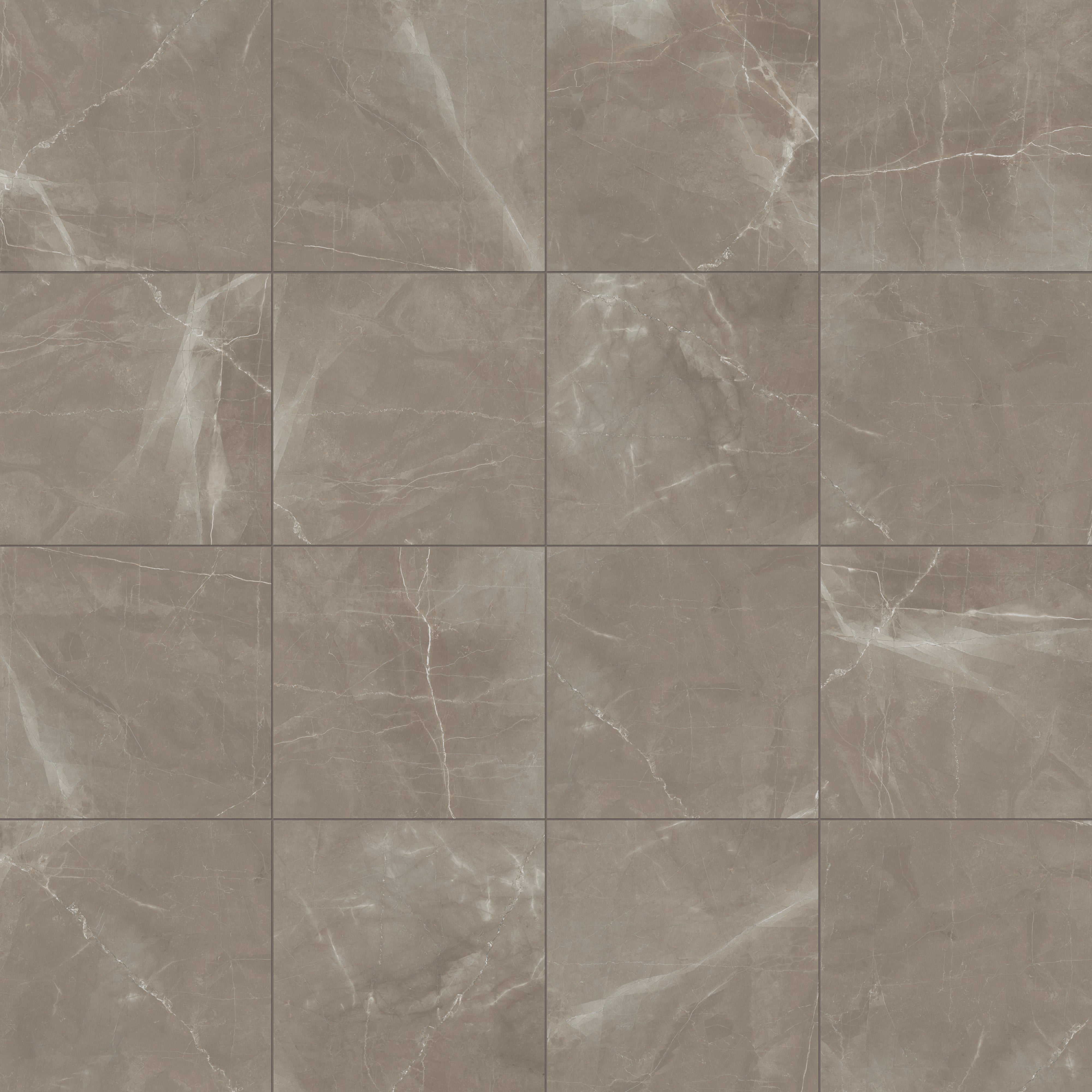 Leona 24x24 Polished Porcelain Tile in Amani Bronze