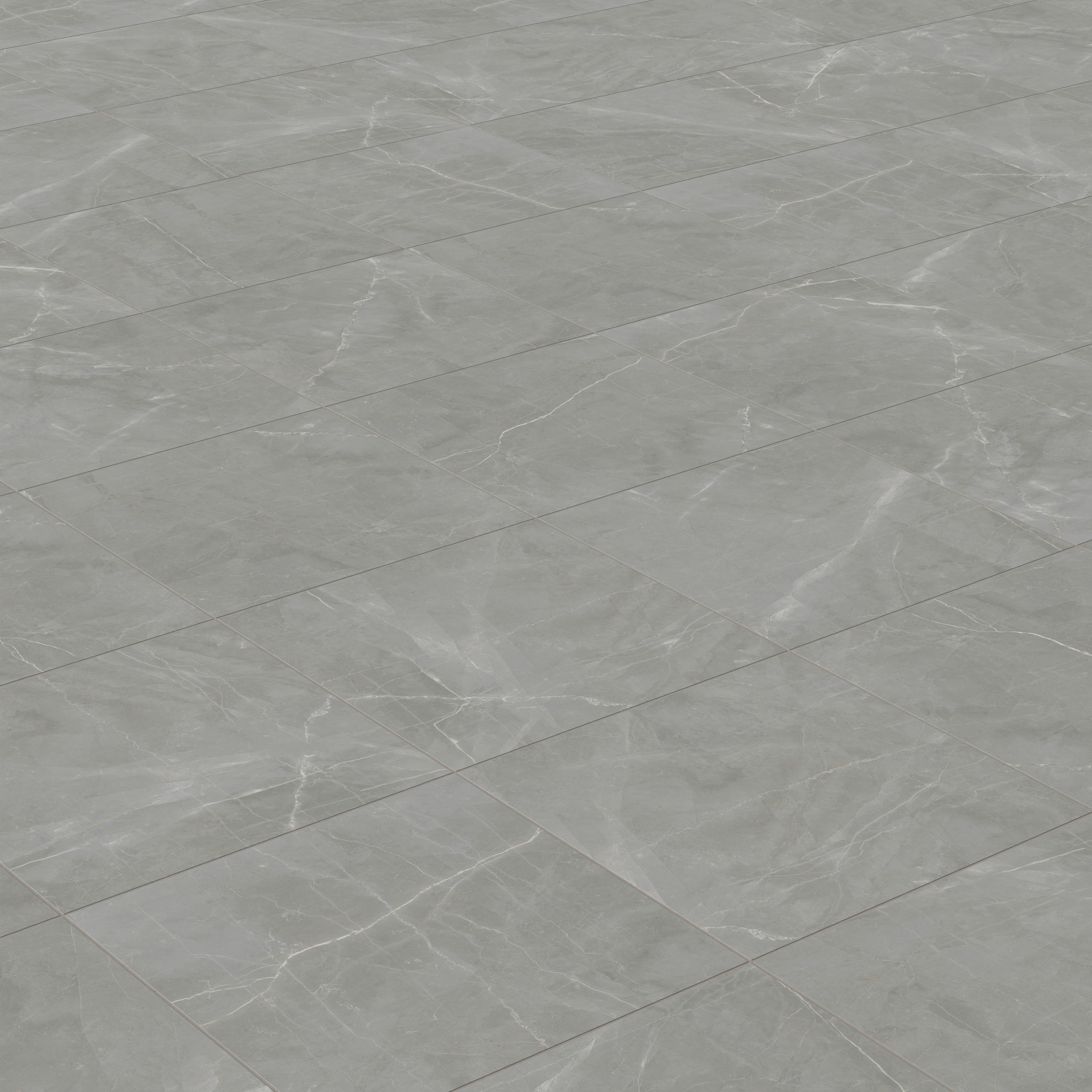 Leona 24x24 Matte Porcelain Tile in Amani Grey