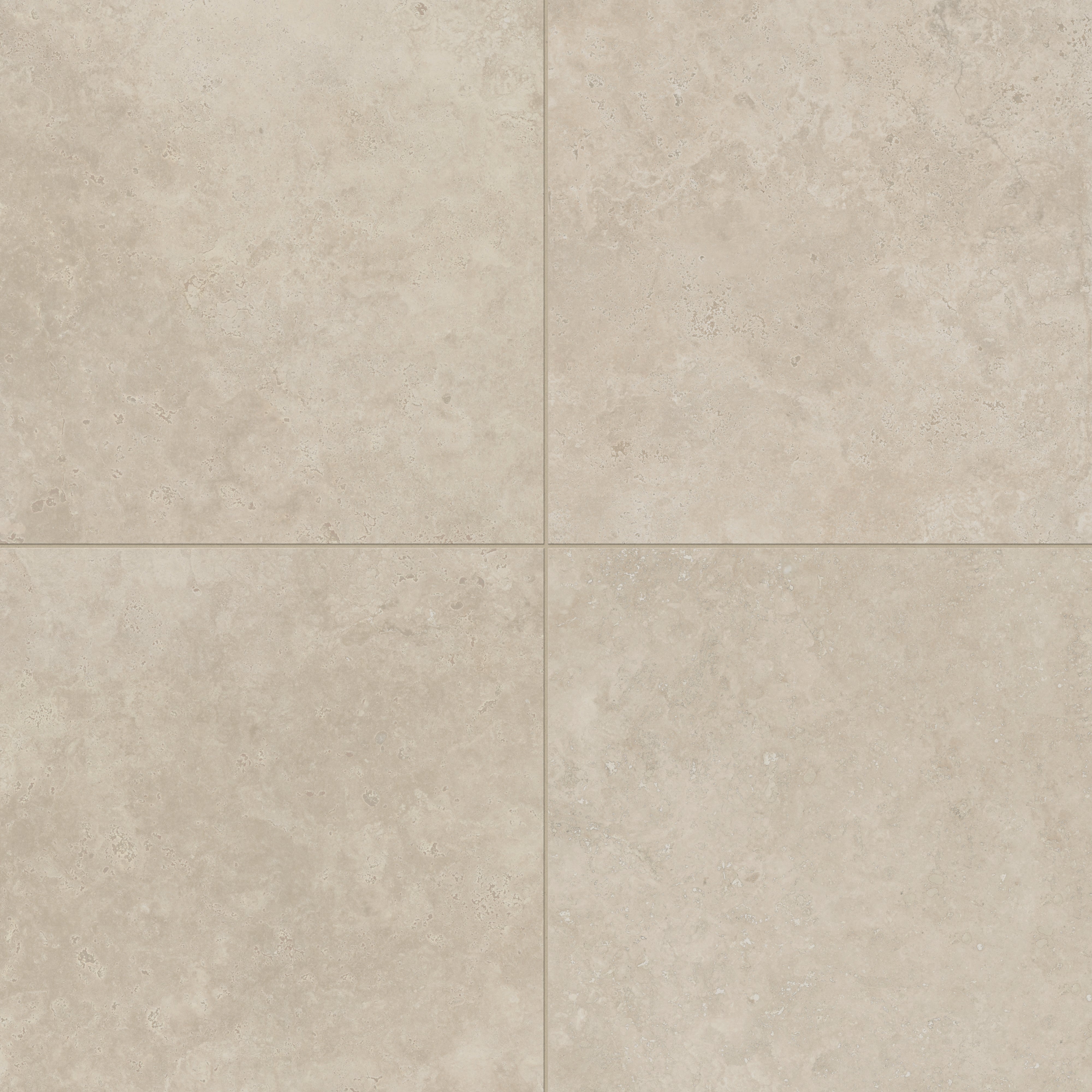 Leona 24x24 Matte Porcelain Tile in Marfil