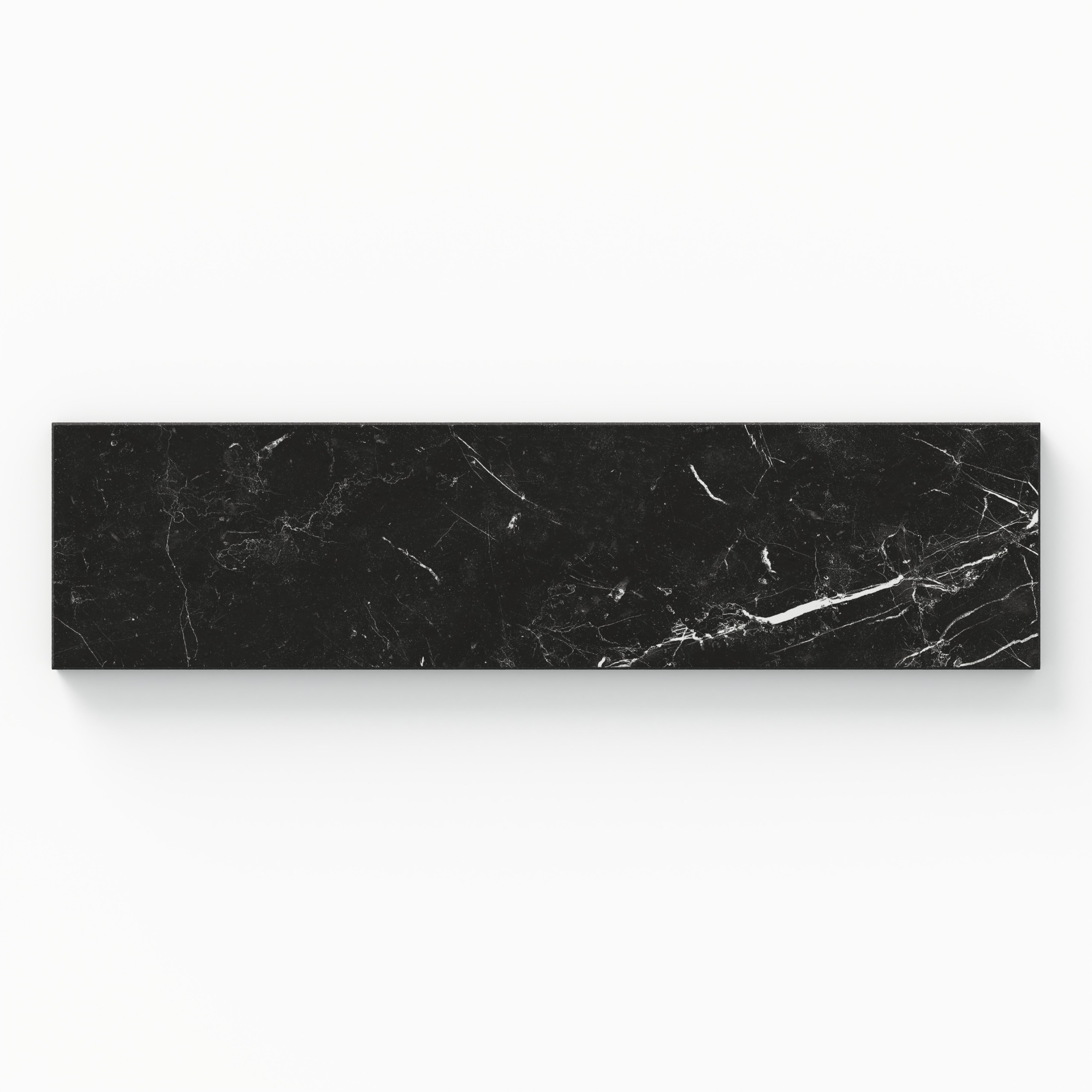 Leona 3x12 Polished Porcelain Tile in Nero Marquina