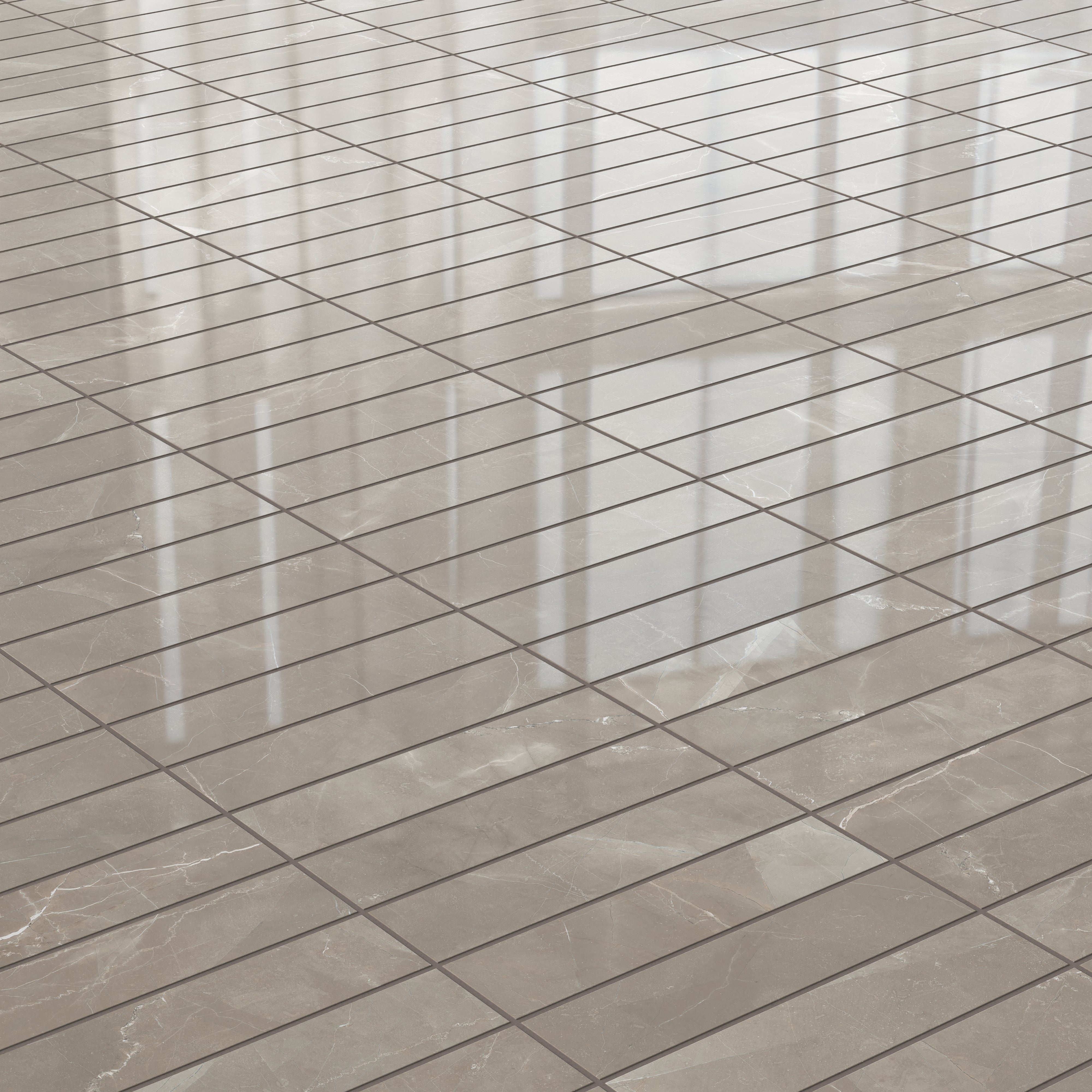 Leona 3x12 Polished Porcelain Tile in Amani Bronze