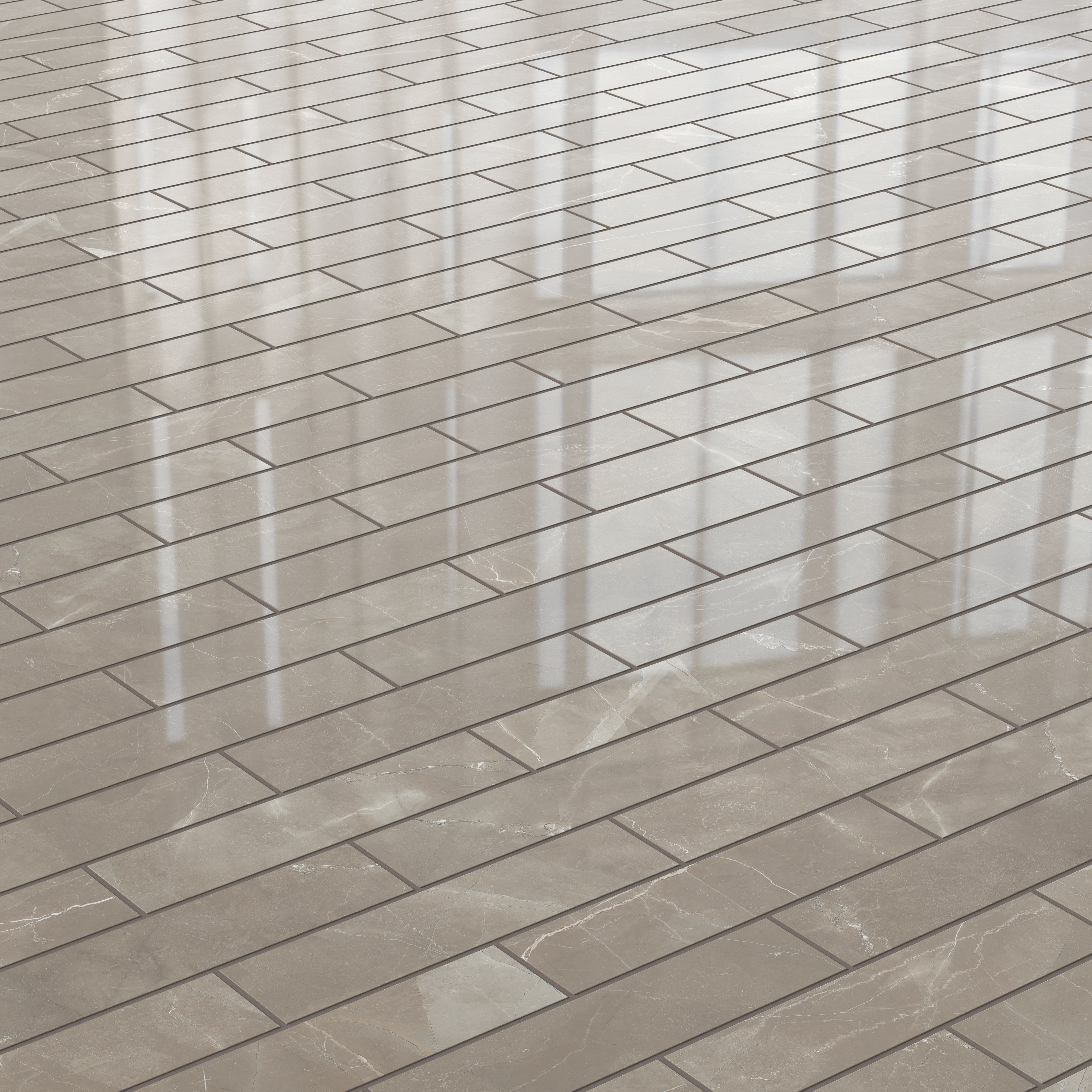 Leona 3x12 Polished Porcelain Tile in Amani Bronze