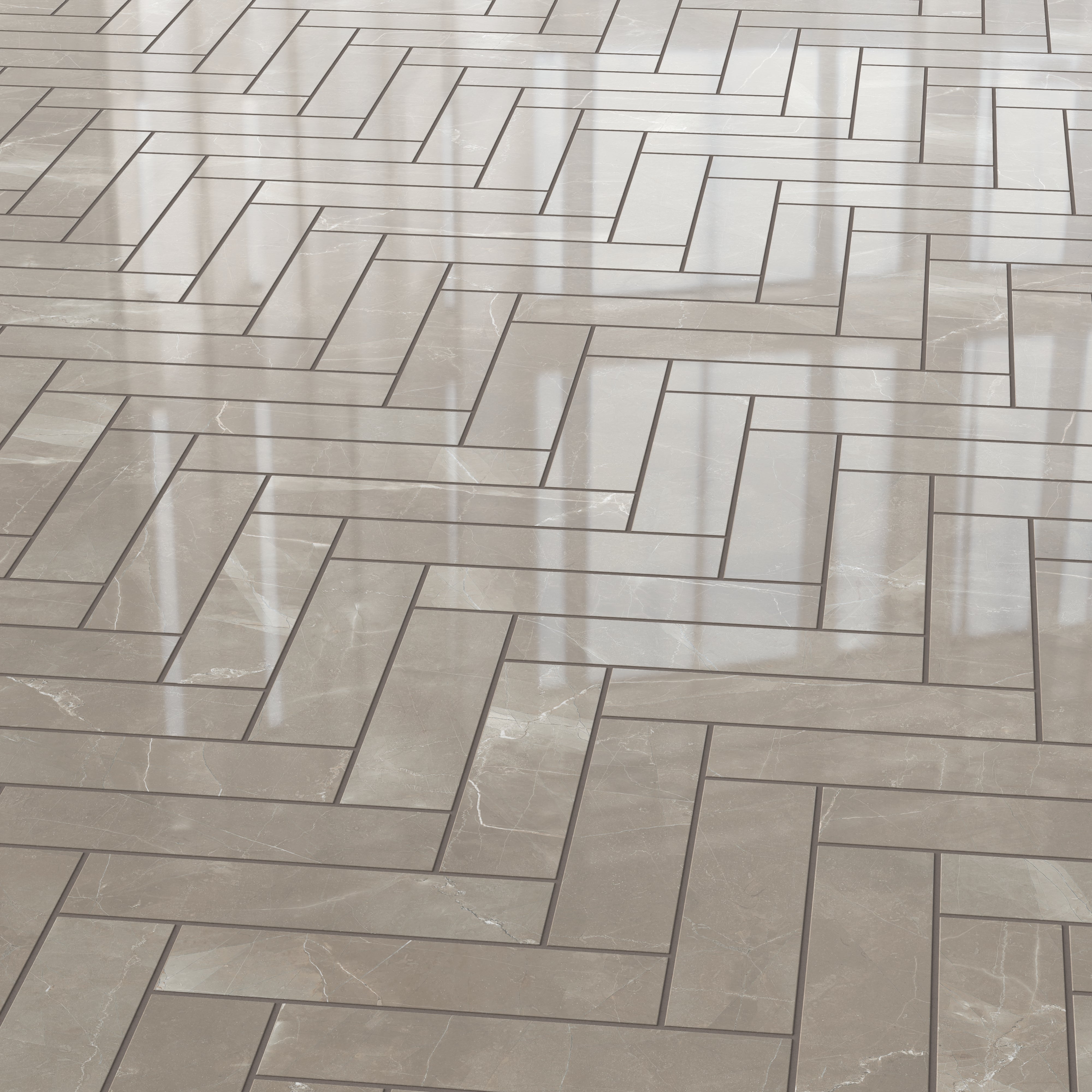 Leona 3x12 Polished Porcelain Tile in Amani Bronze