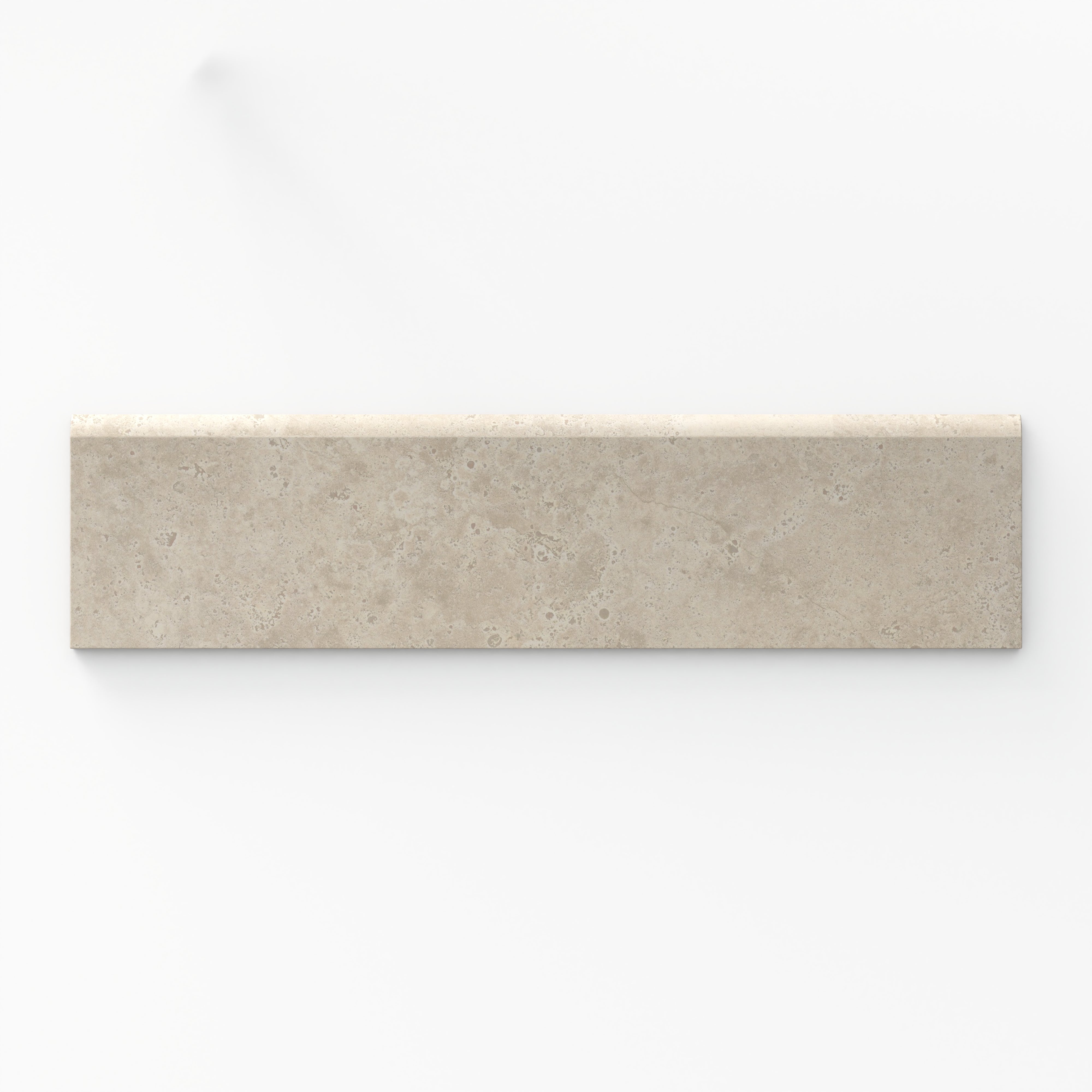 Leona 3x12 Matte Porcelain Bullnose Tile in Marfil