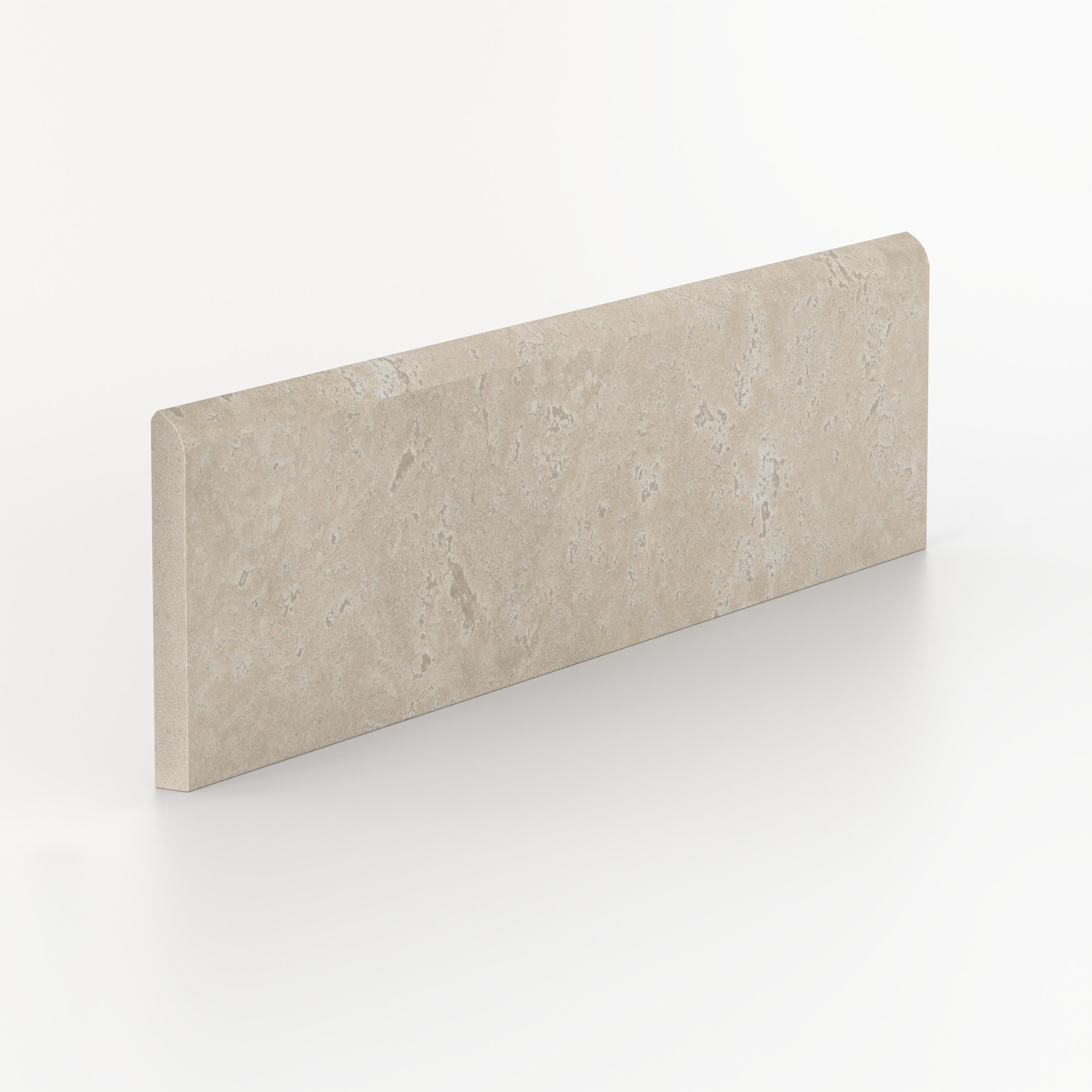 Leona 3x12 Polished Porcelain Bullnose Tile in Marfil