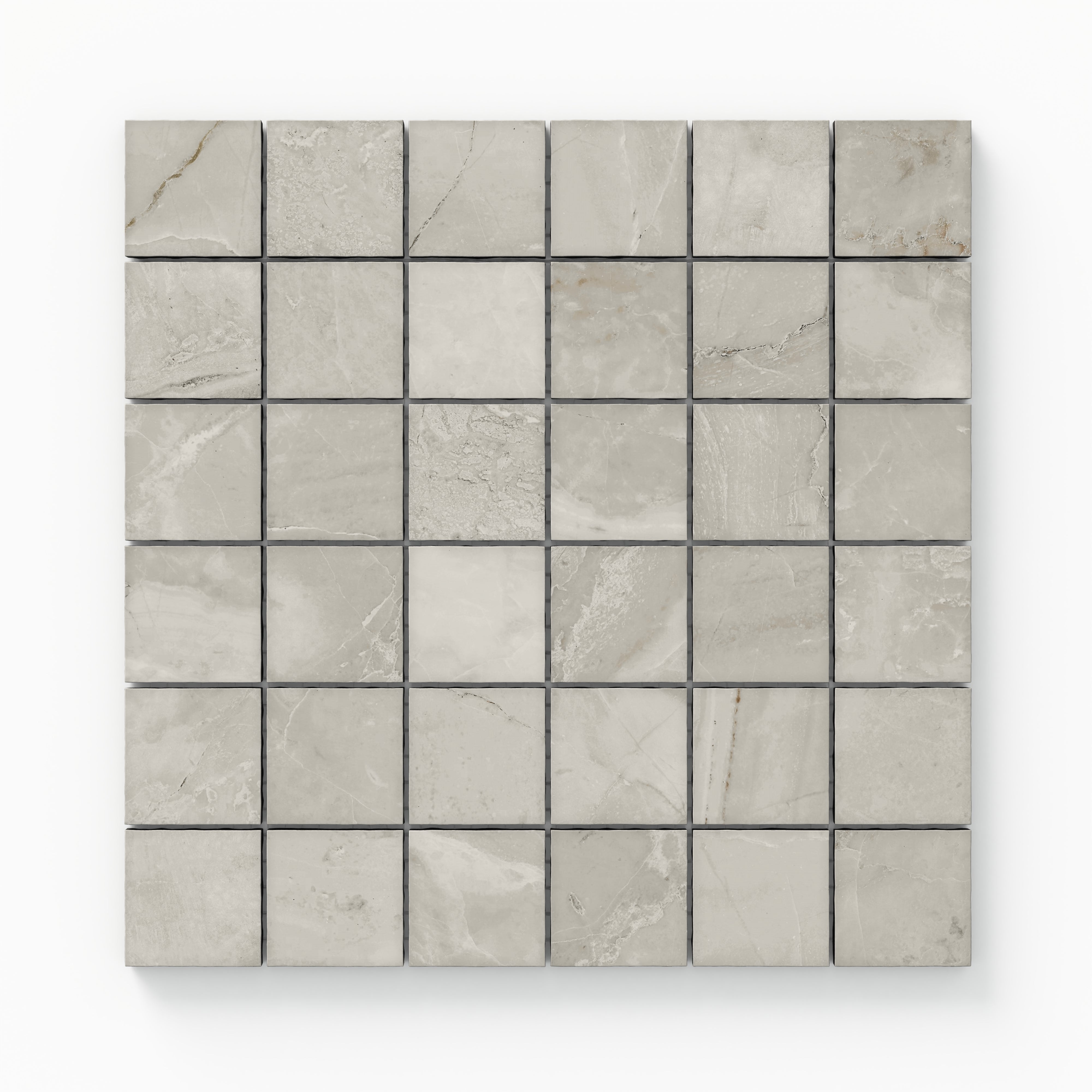 Blair 2x2 Matte Porcelain Mosaic Tile in Oniciata Beige