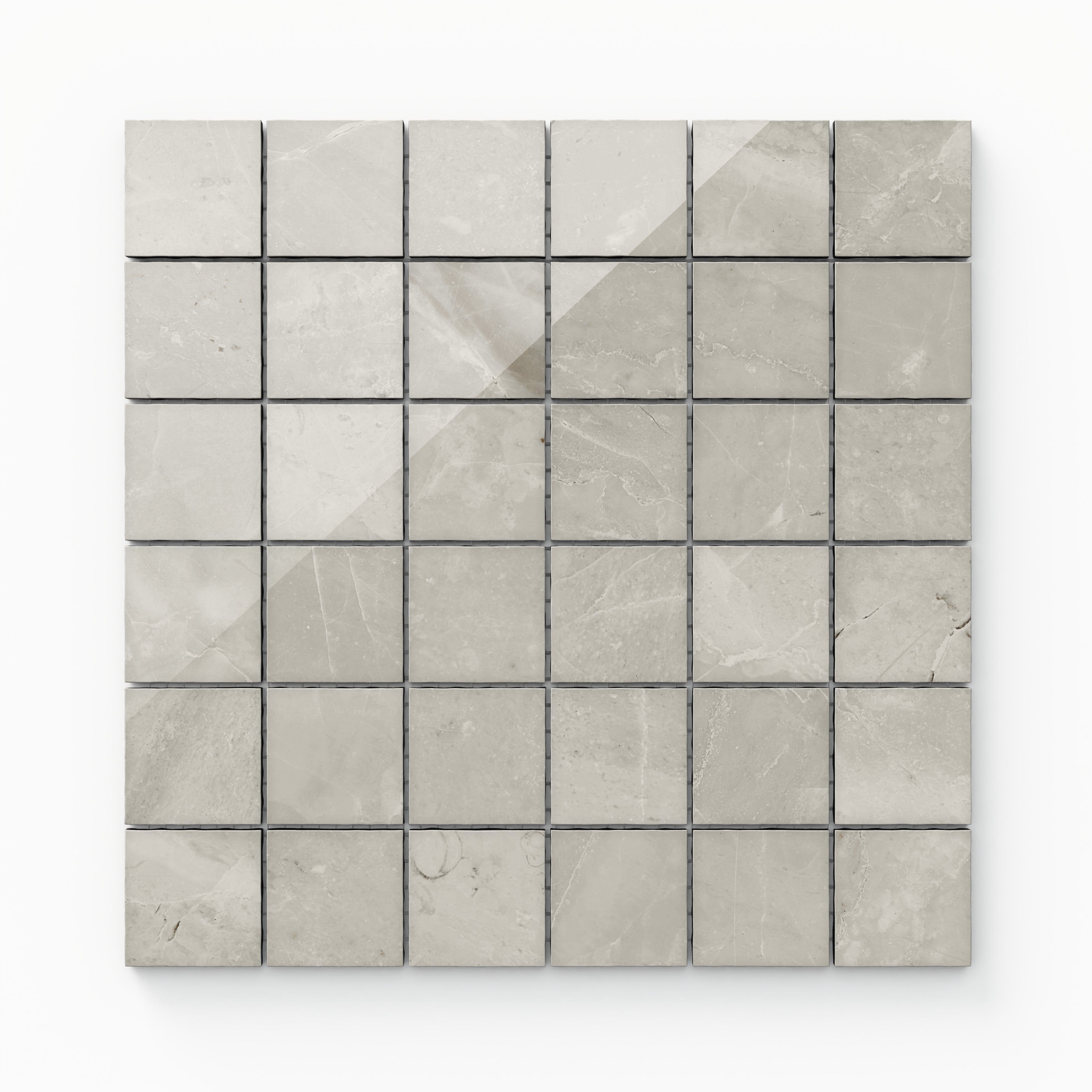 Blair 2x2 Polished Porcelain Mosaic Tile in Oniciata Beige