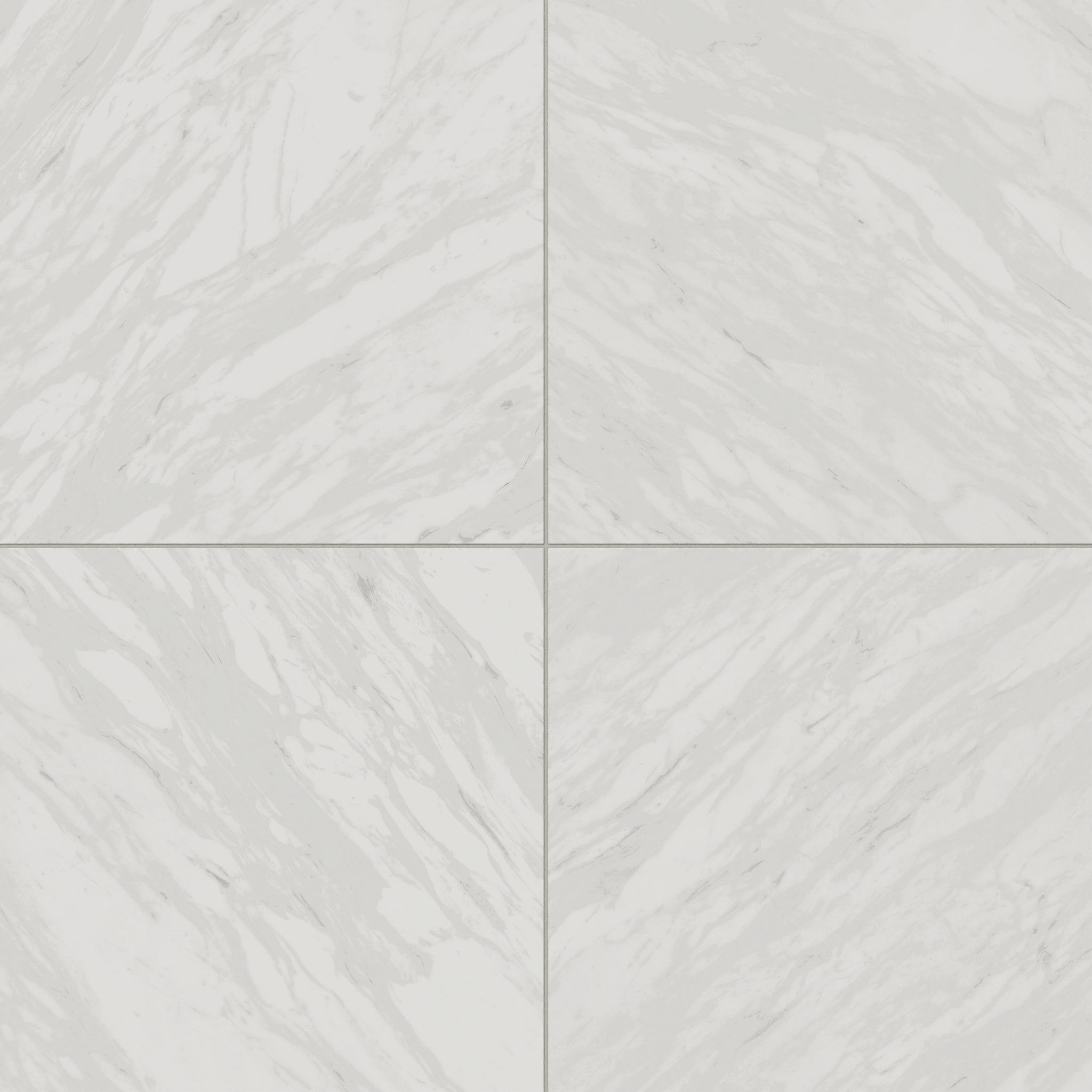 Blair 24x24 Matte Porcelain Tile in Volakas White