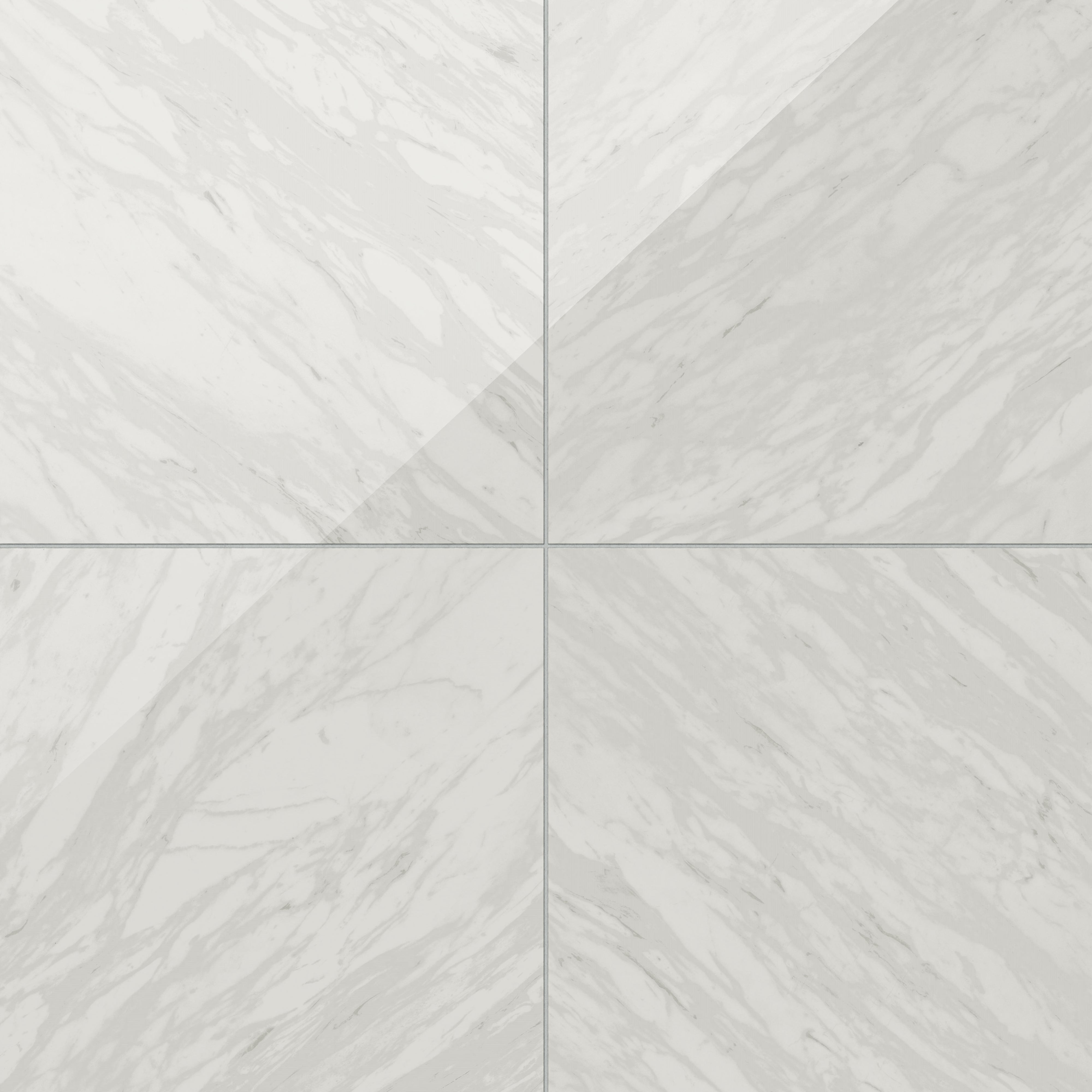 Blair 24x24 Polished Porcelain Tile in Volakas White