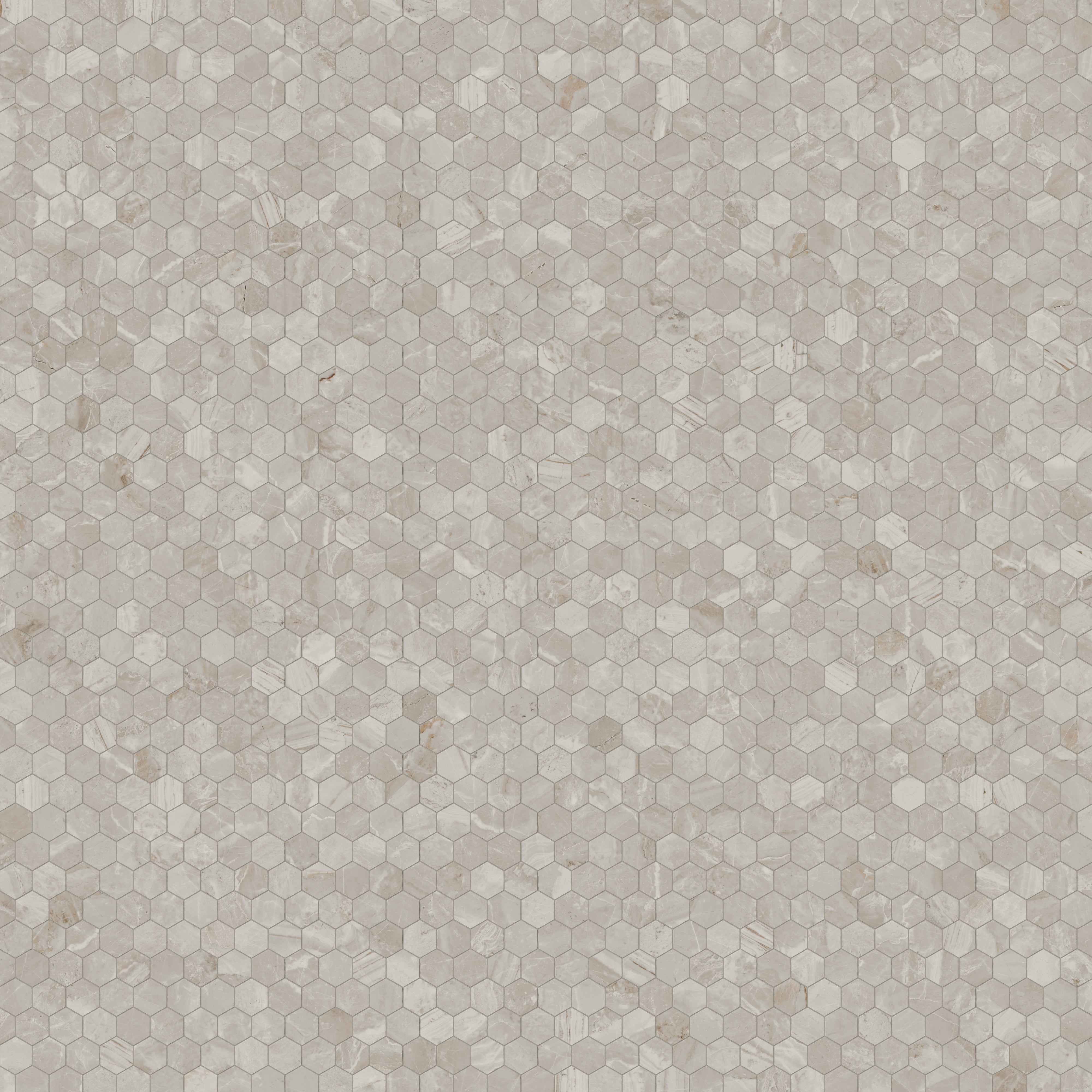 Blair 3x3 Matte Porcelain Hexagon Mosaic Tile in Oniciata Beige