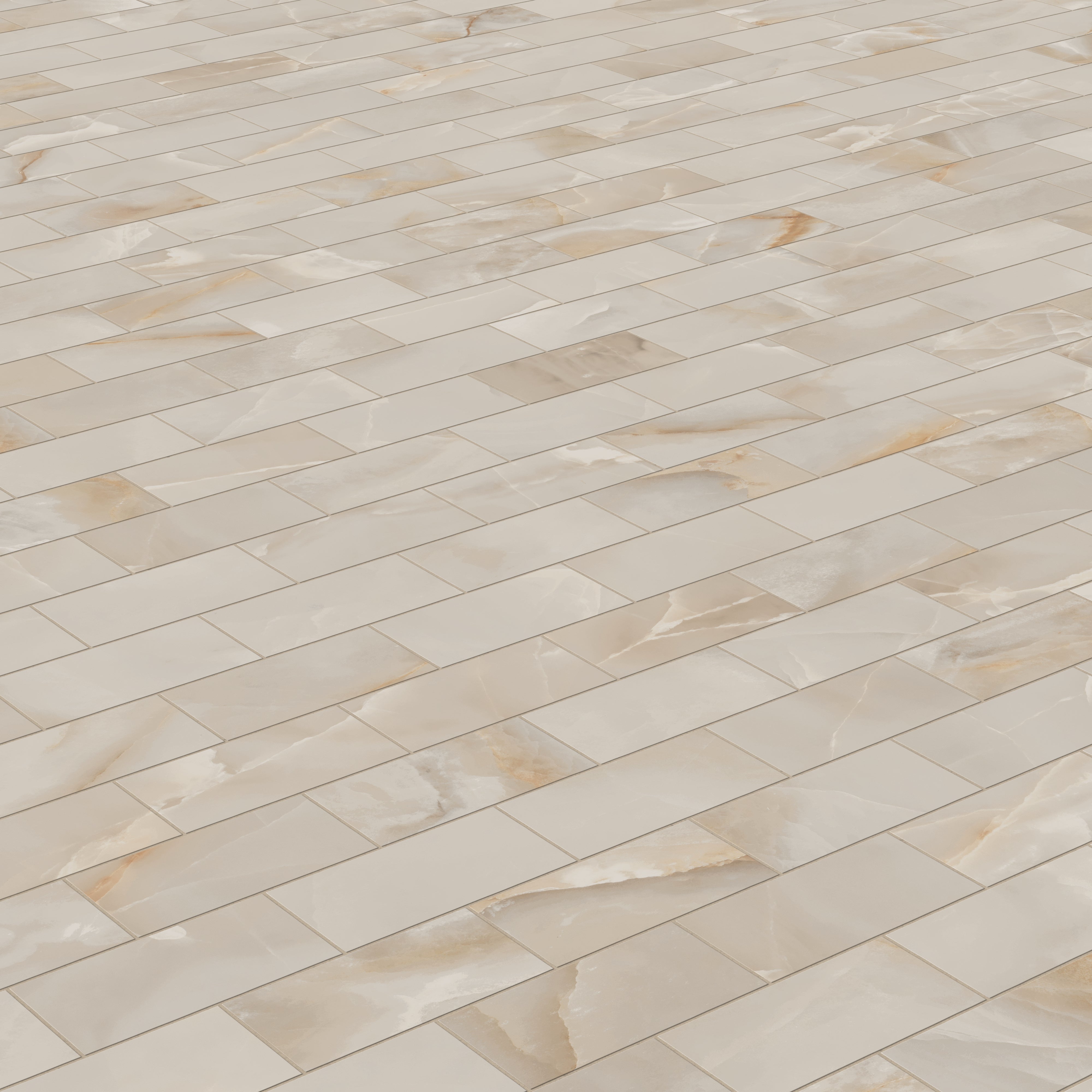 Astrid 3x6 Matte Porcelain Mosaic Tile in Sand