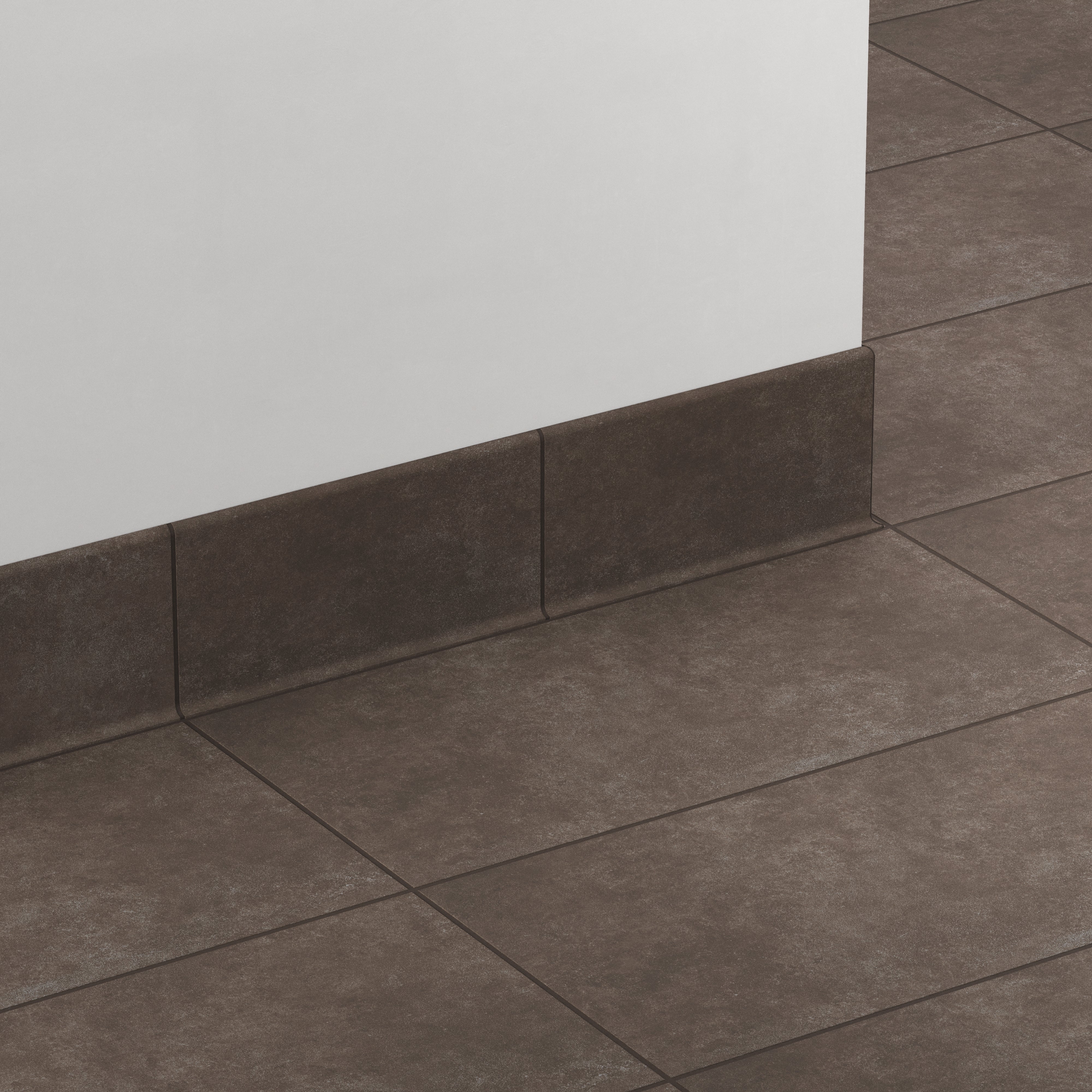 Wyatt 6x12 Matte Porcelain Cove Base Tile in Espresso