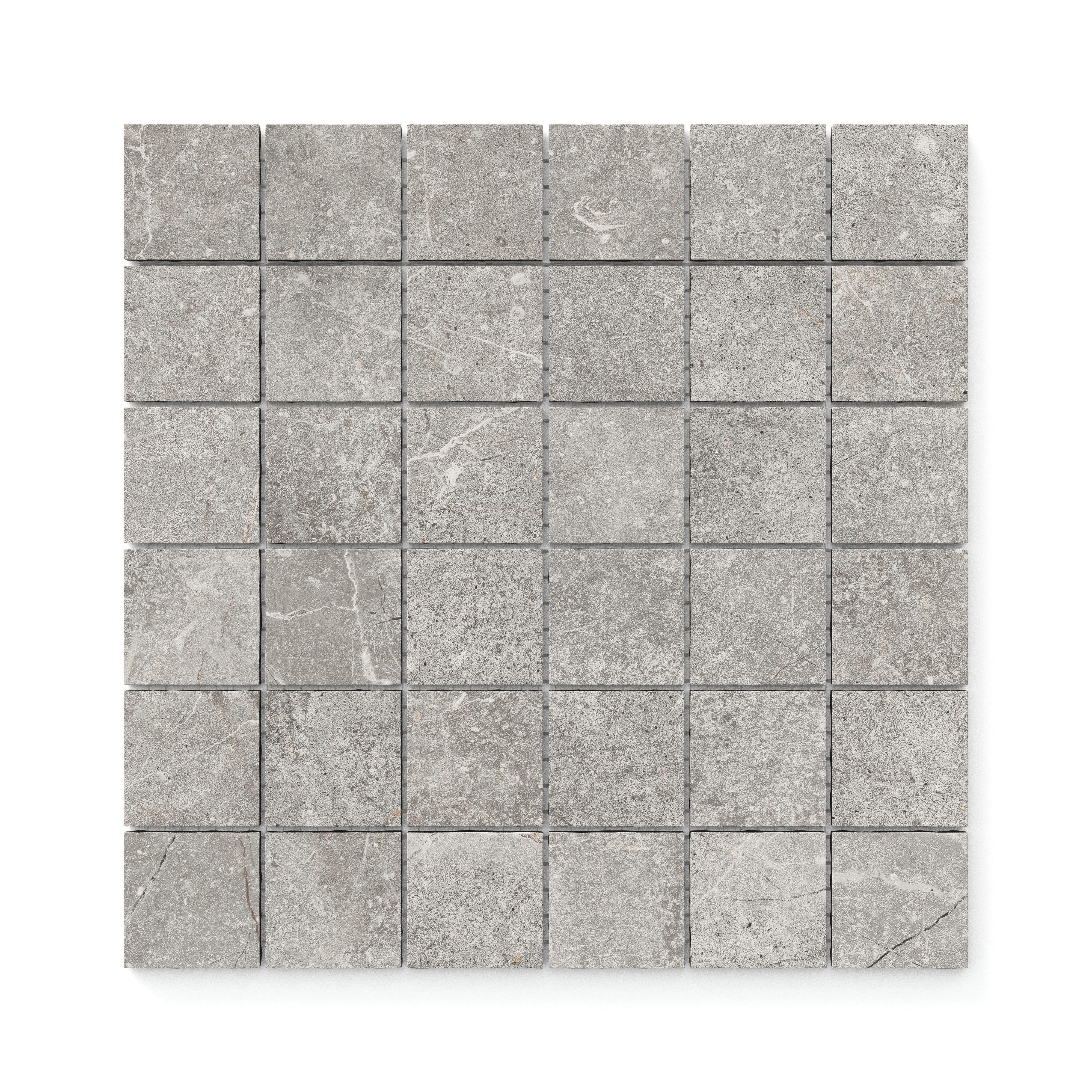 Wesley 2x2 Matte Porcelain Mosaic Tile in Putty