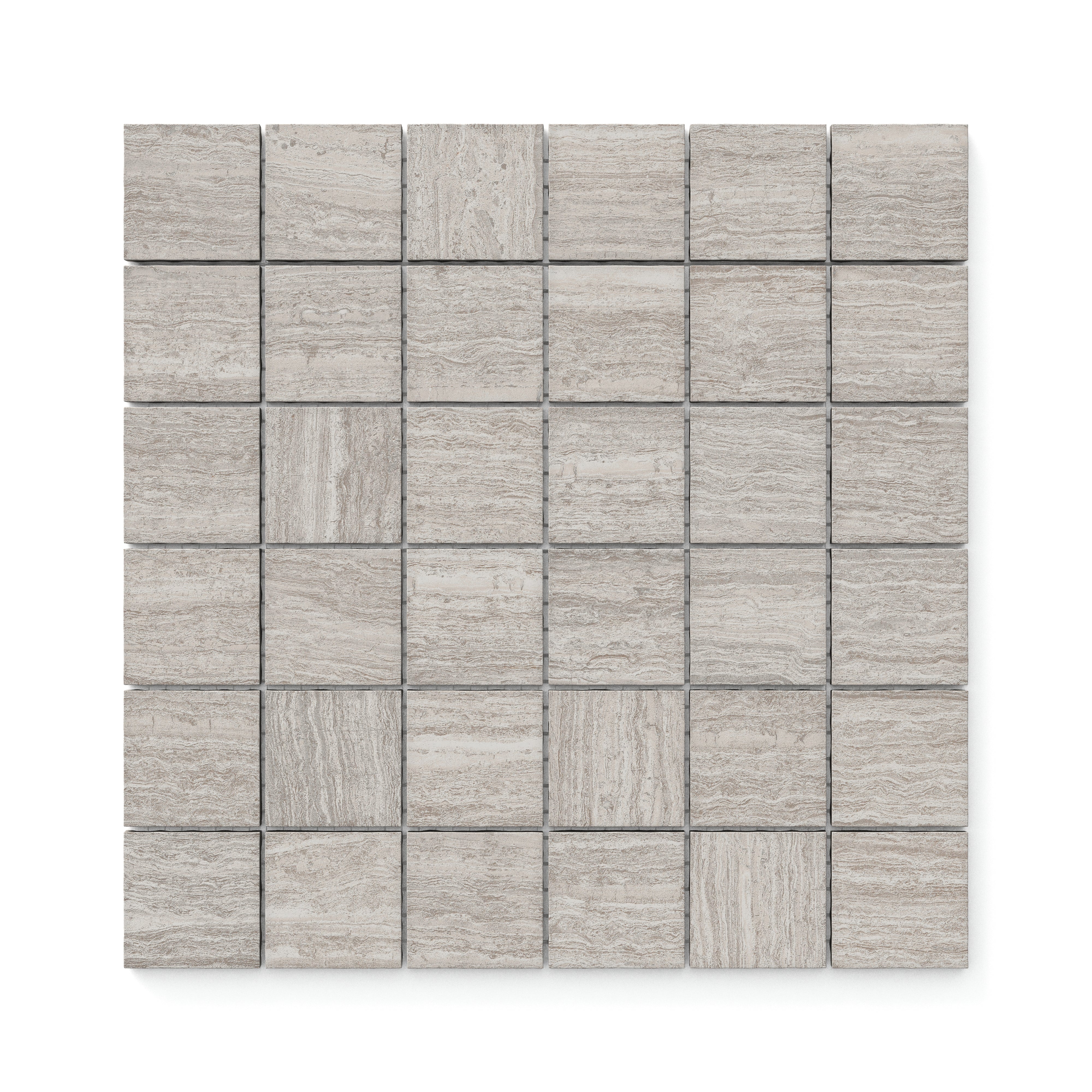 Hendrix 2x2 Matte Porcelain Mosaic Tile in Taupe
