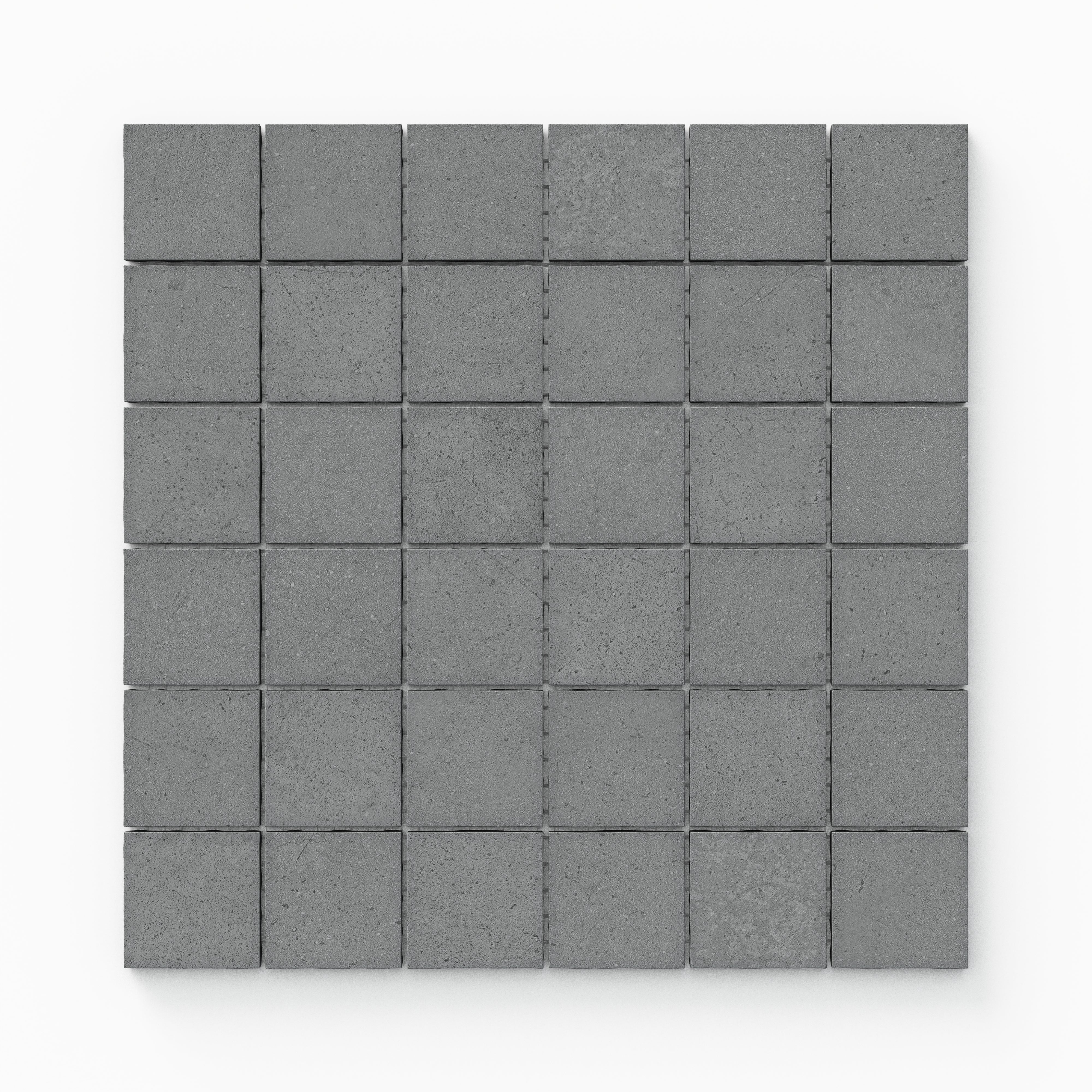 Palmer 2x2 Matte Porcelain Mosaic Tile in Grey