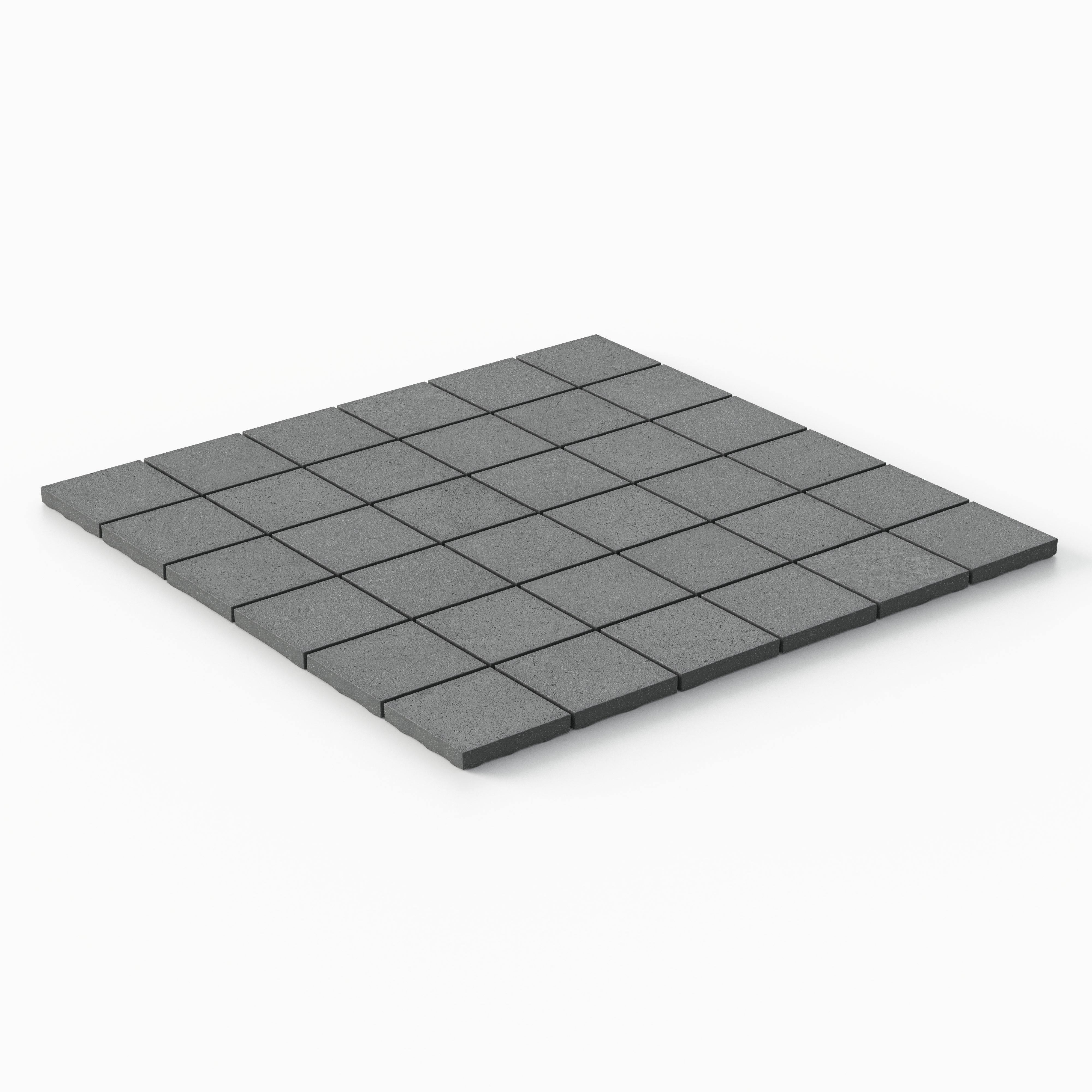 Palmer 2x2 Matte Porcelain Mosaic Tile in Grey