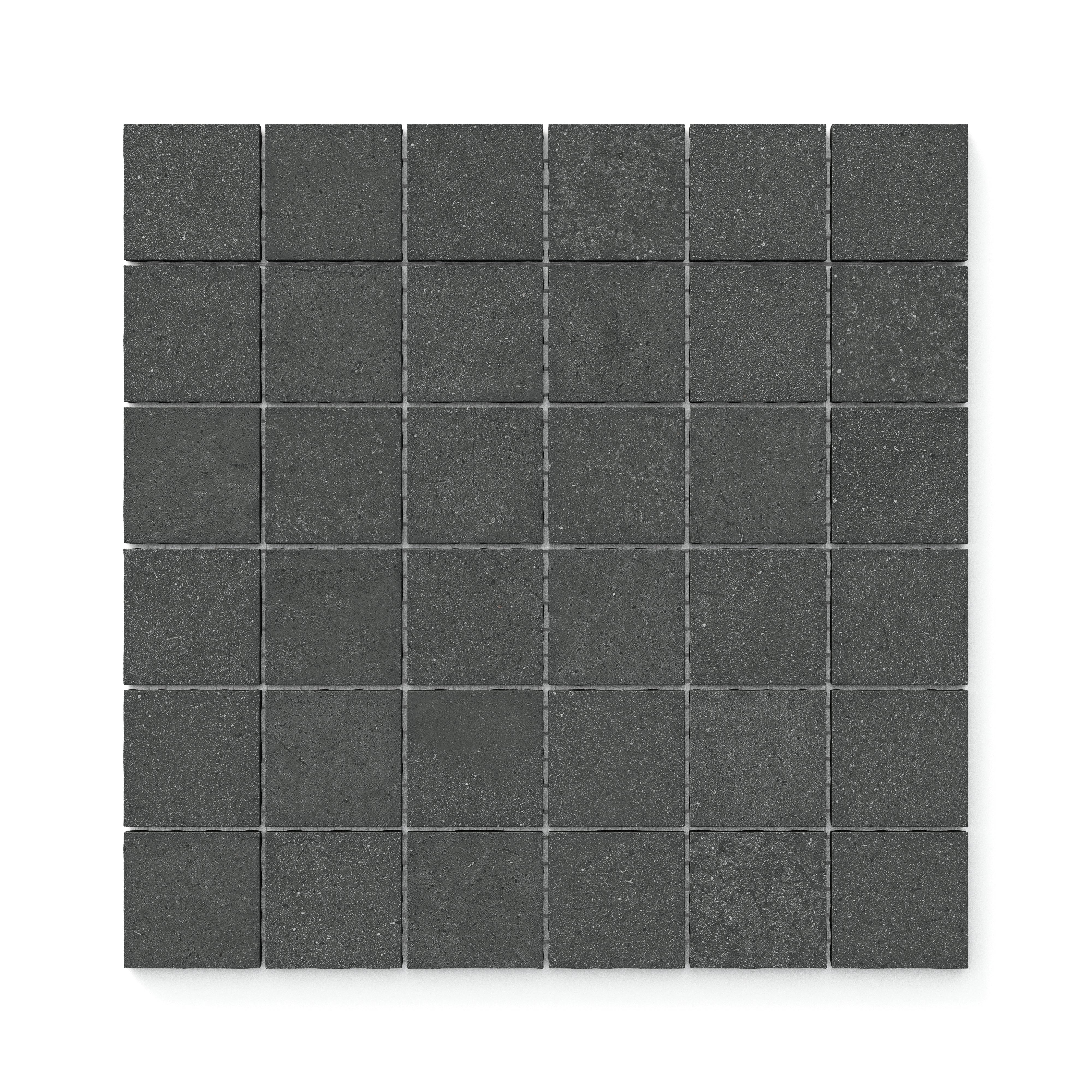 Palmer 2x2 Matte Porcelain Mosaic Tile in Nero